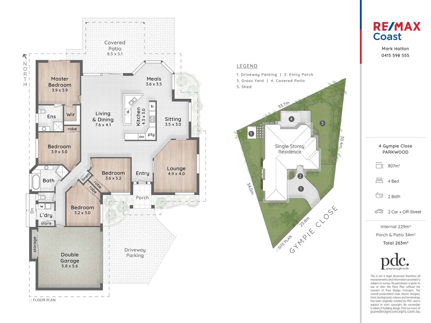 Floorplan of Homely house listing, 4 Gympie Close, Parkwood QLD 4214