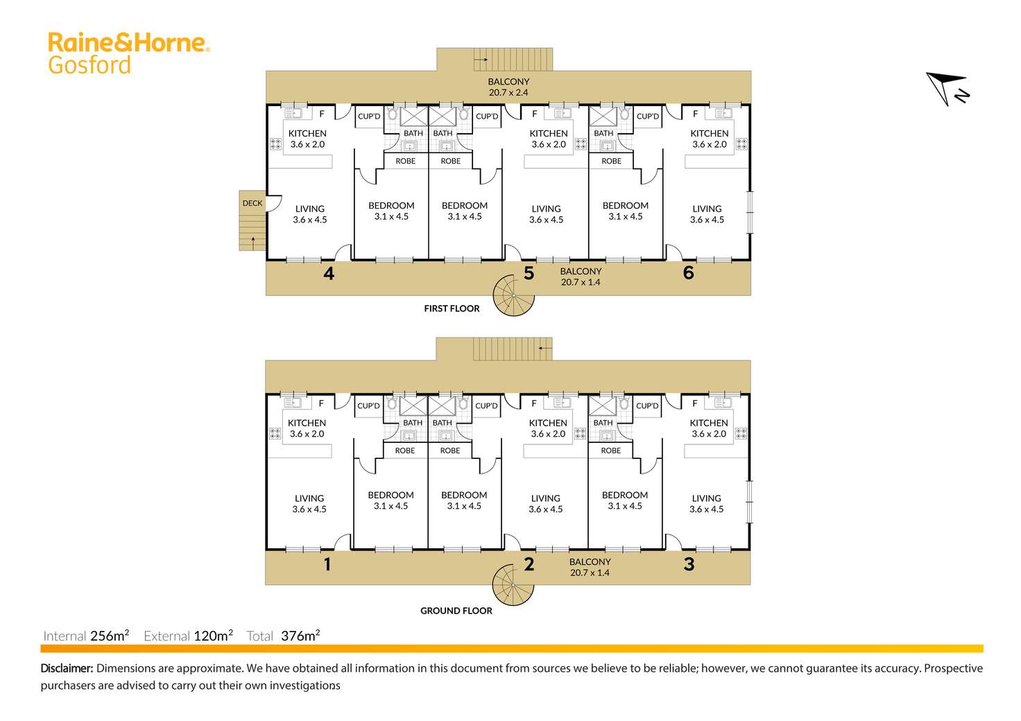 Floorplan of Homely blockOfUnits listing, 1-6/71 Henry Parry Drive, Gosford NSW 2250