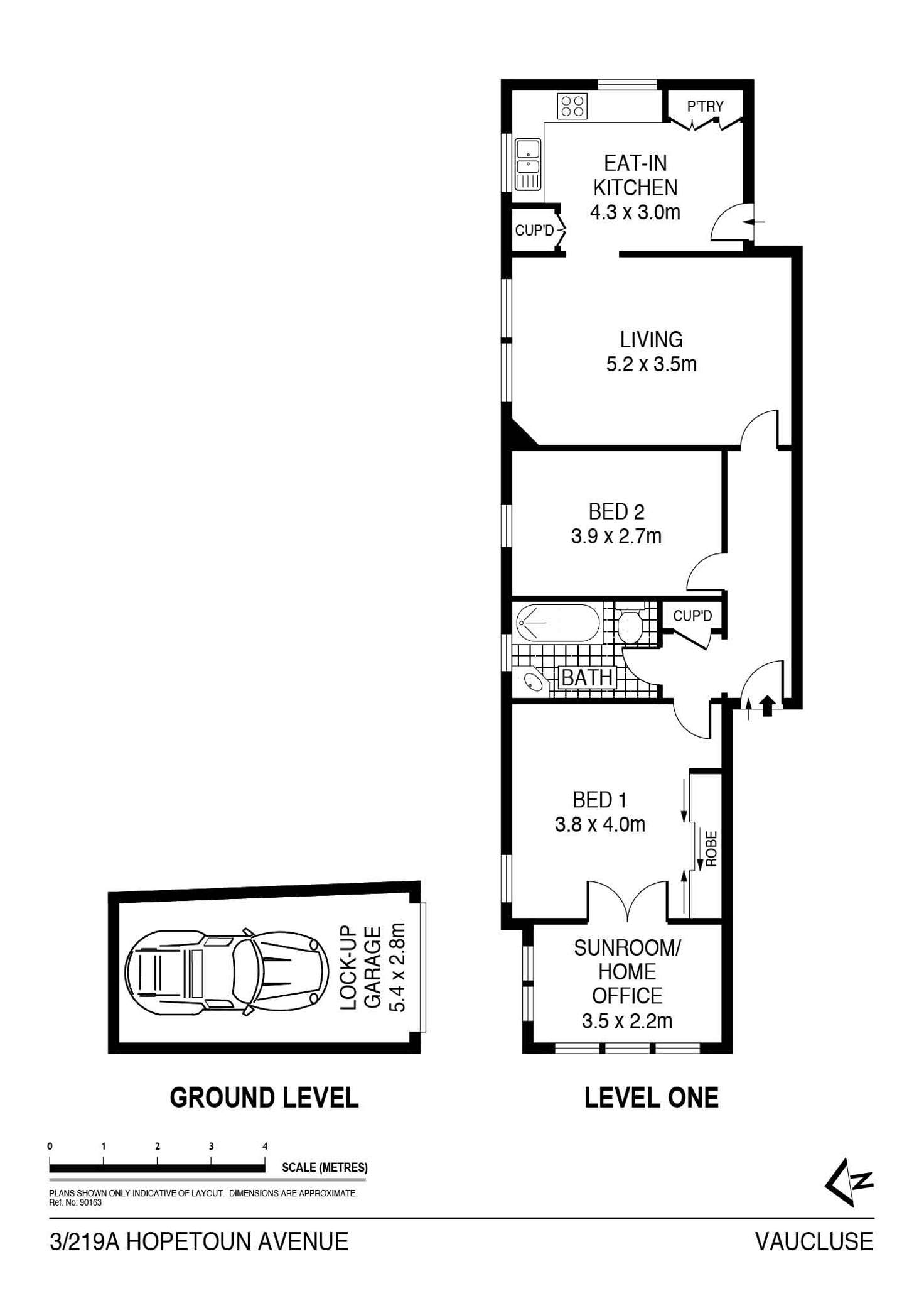 Floorplan of Homely apartment listing, 3/219a Hopetoun Avenue, Vaucluse NSW 2030