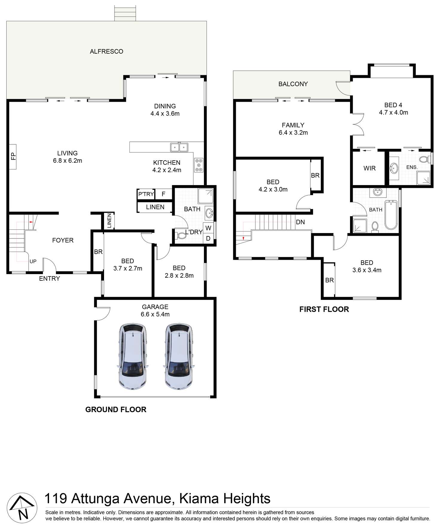 Floorplan of Homely house listing, 119 Attunga Avenue, Kiama Heights NSW 2533