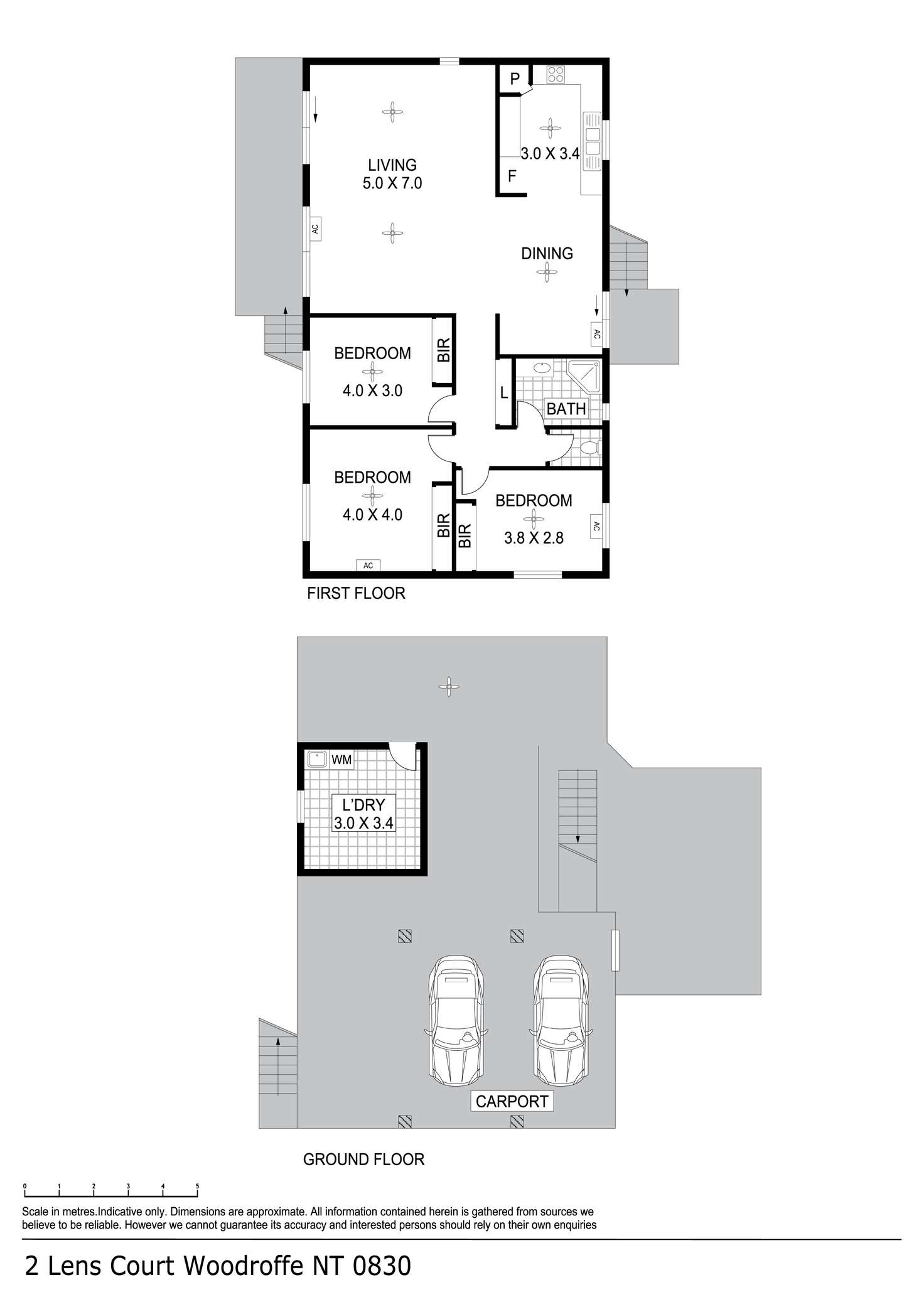 Floorplan of Homely house listing, 2 Lens Court, Woodroffe NT 830