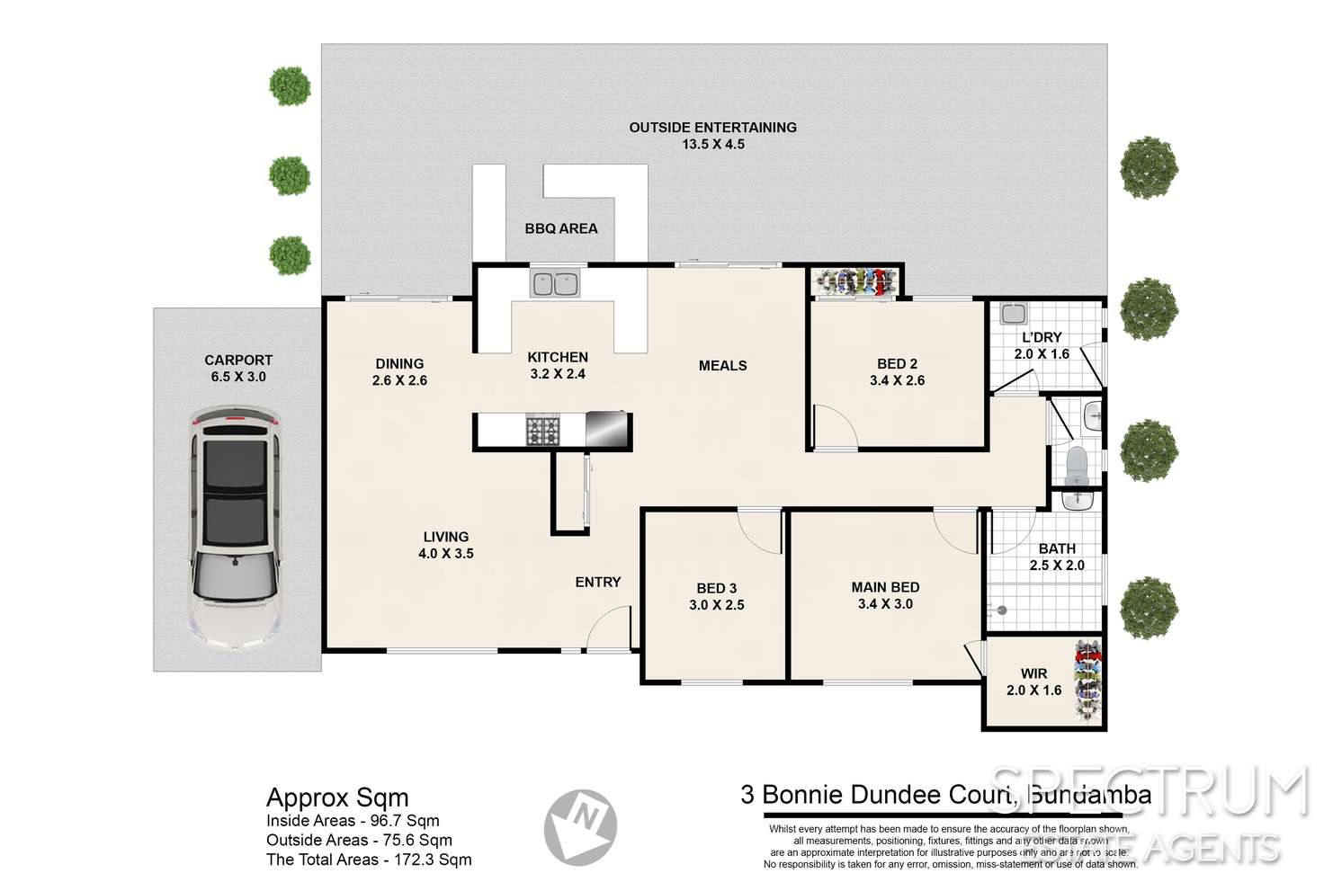 Floorplan of Homely house listing, 3 Bonnie Dundee Court, Bundamba QLD 4304