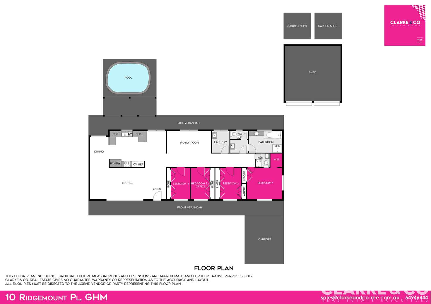 Floorplan of Homely house listing, 10 Ridgemount Place, Glass House Mountains QLD 4518