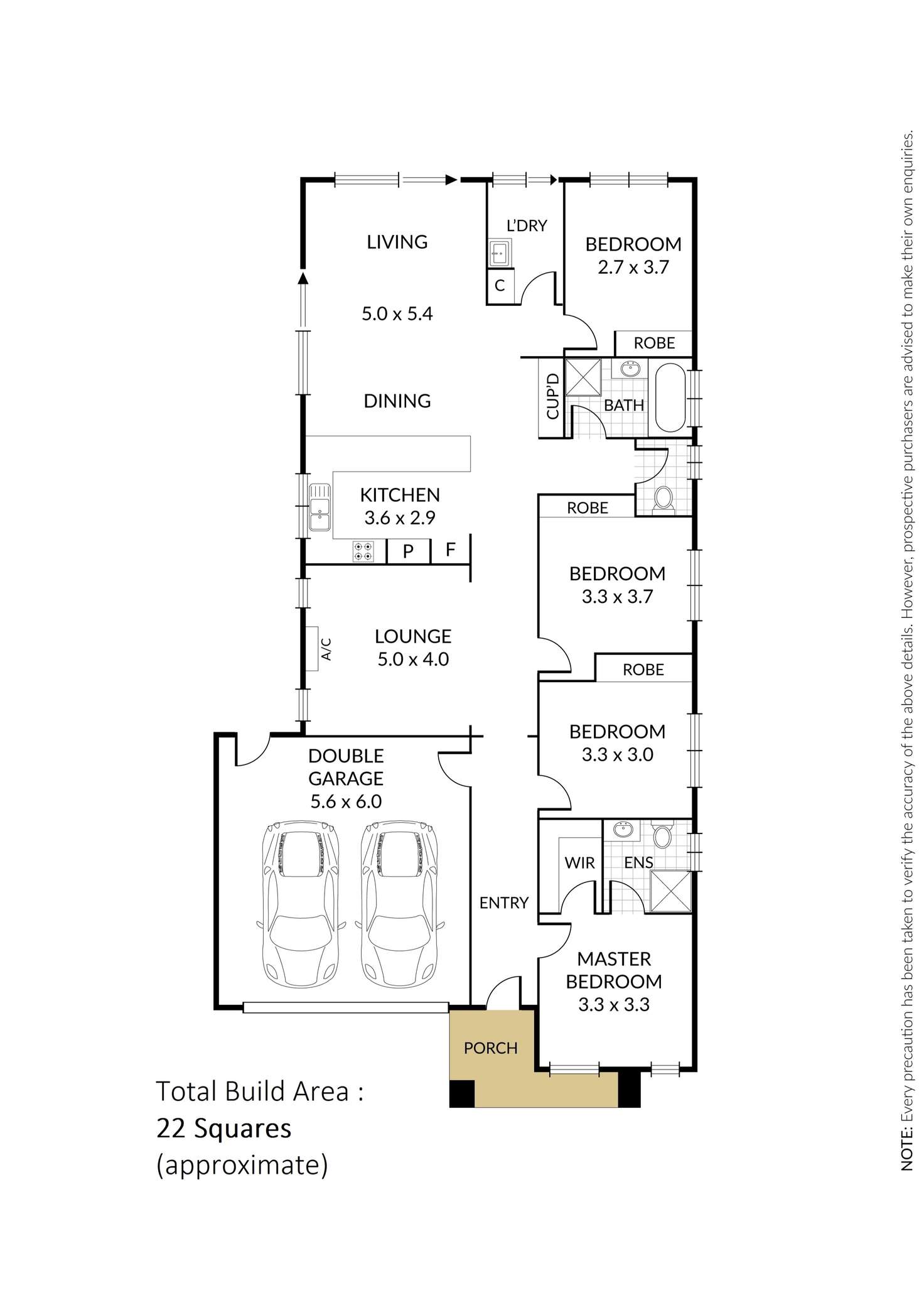 Floorplan of Homely house listing, 306 Clarkes Road, Brookfield VIC 3338