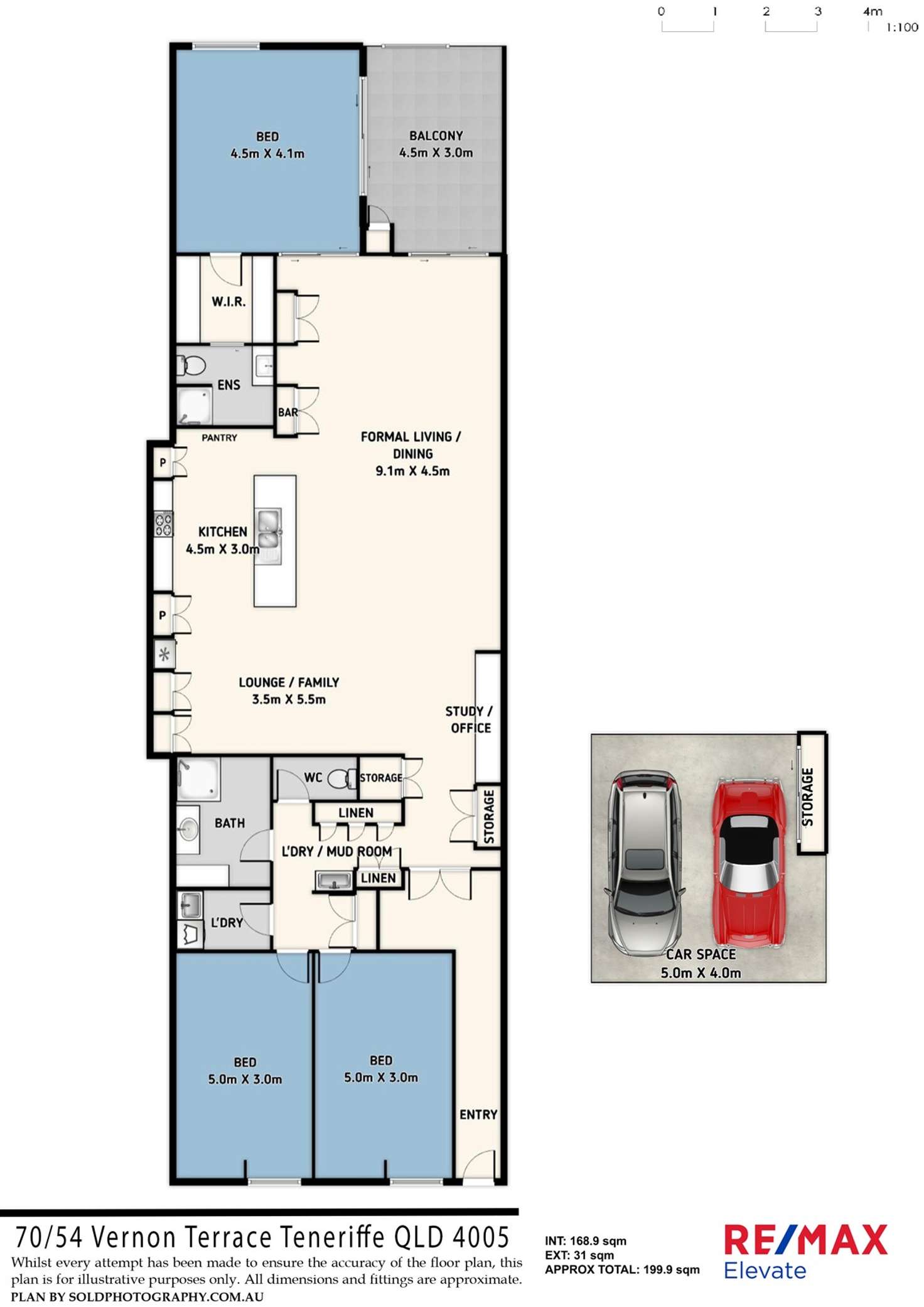 Floorplan of Homely unit listing, 70/54 Vernon Terrace, Teneriffe QLD 4005