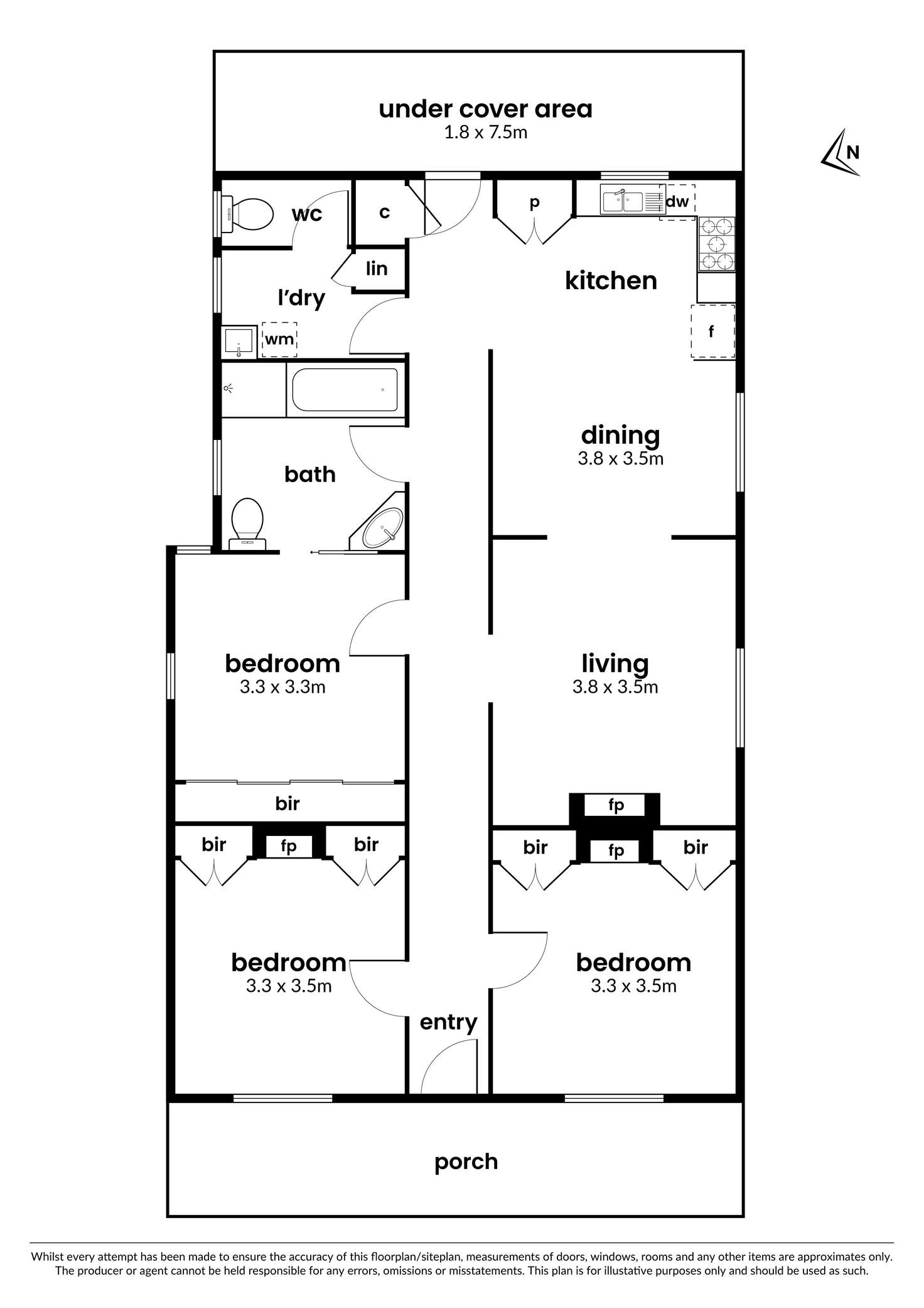 Floorplan of Homely house listing, 126 Douglas Parade, Williamstown VIC 3016