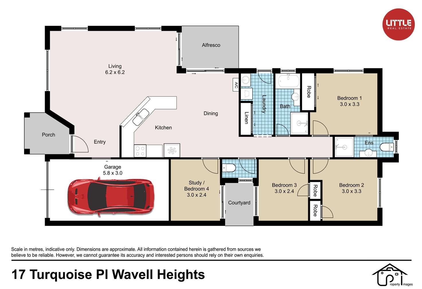 Floorplan of Homely house listing, 17 Turquoise Place, Wavell Heights QLD 4012