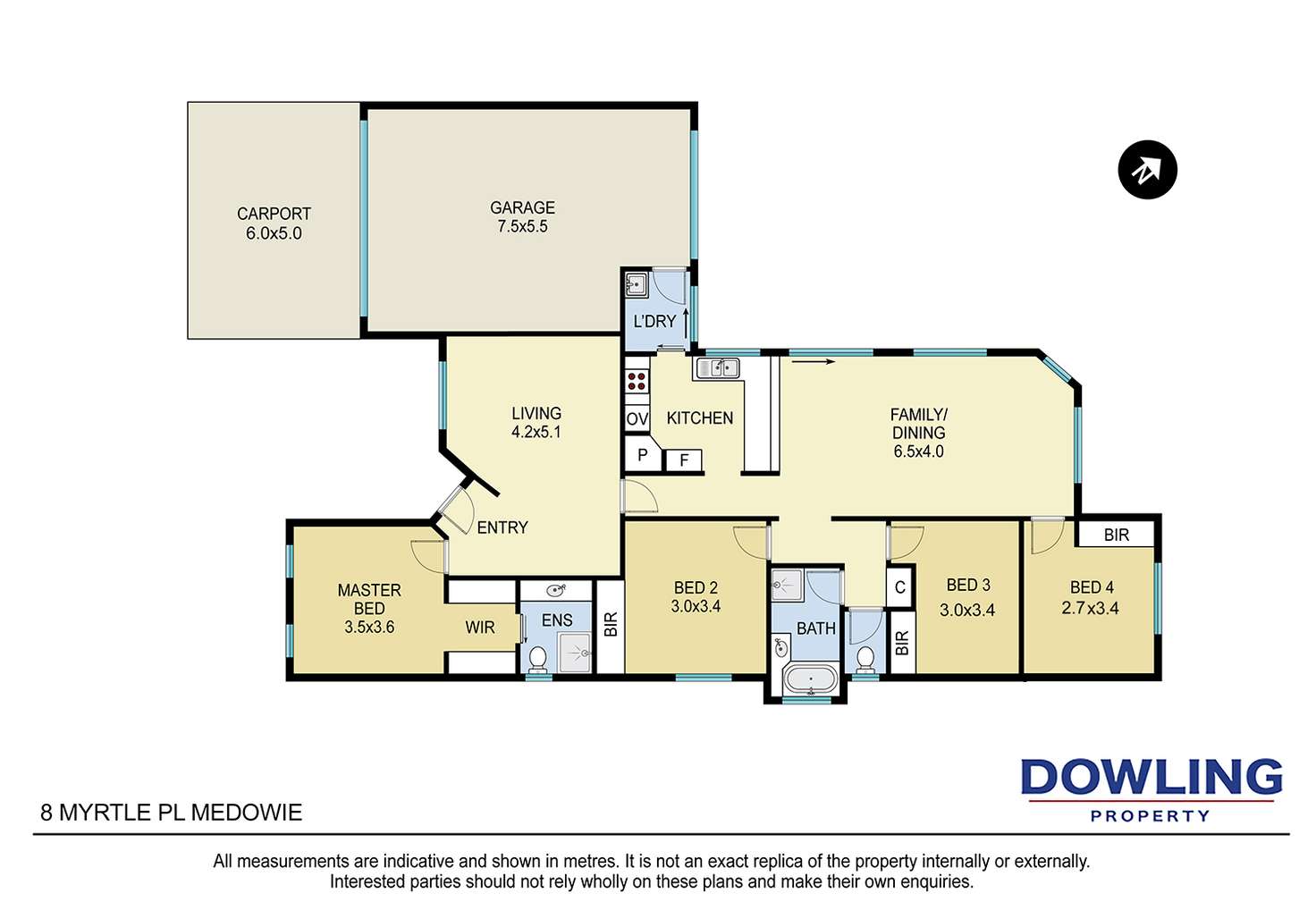 Floorplan of Homely house listing, 8 Myrtle Place, Medowie NSW 2318