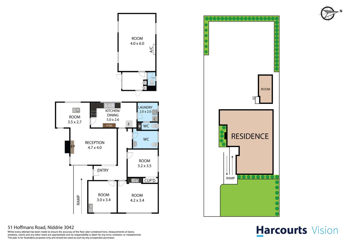 Floorplan of Homely house listing, 51 Hoffmans Road, Niddrie VIC 3042