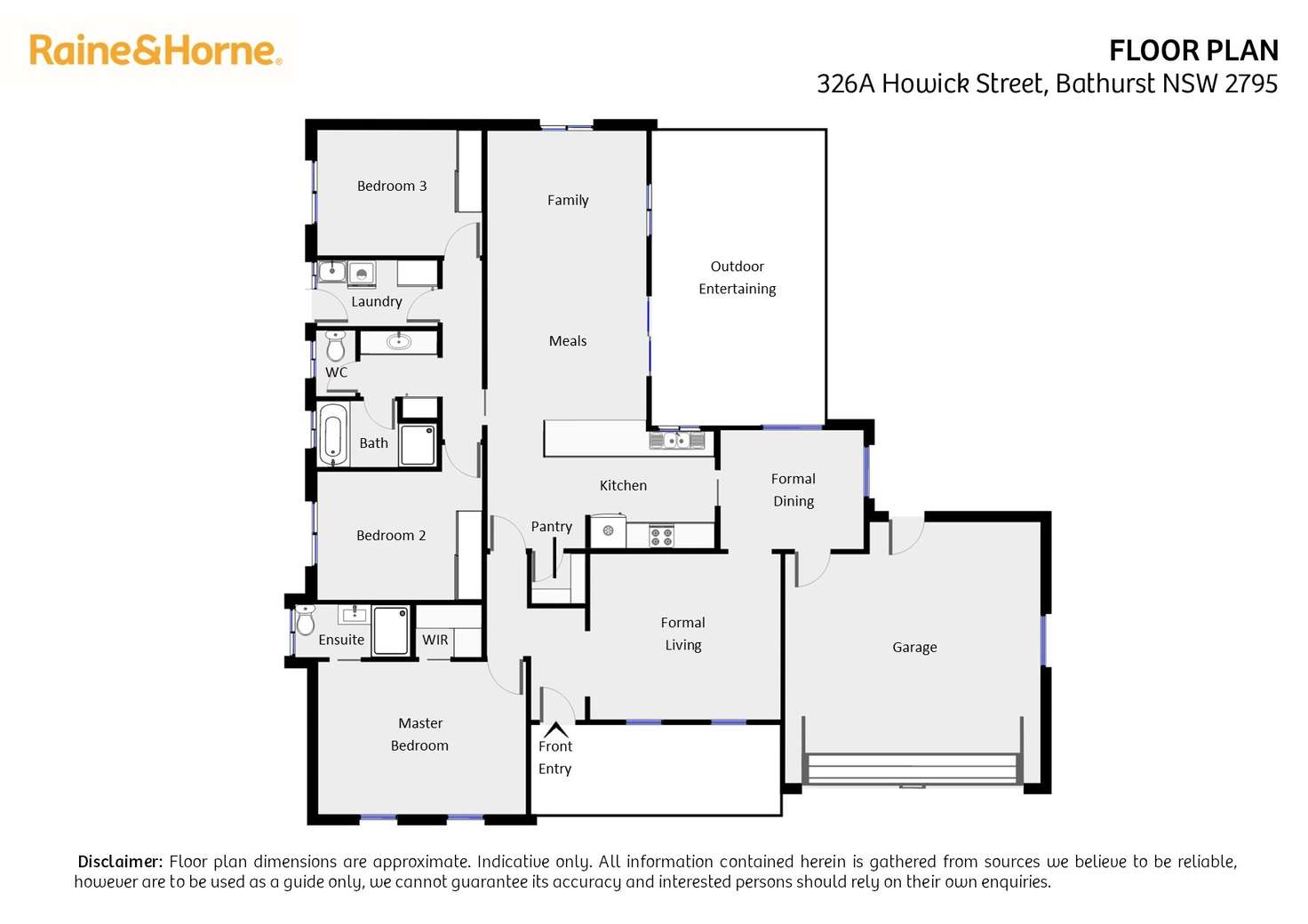 Floorplan of Homely house listing, 326A Howick Street, Bathurst NSW 2795