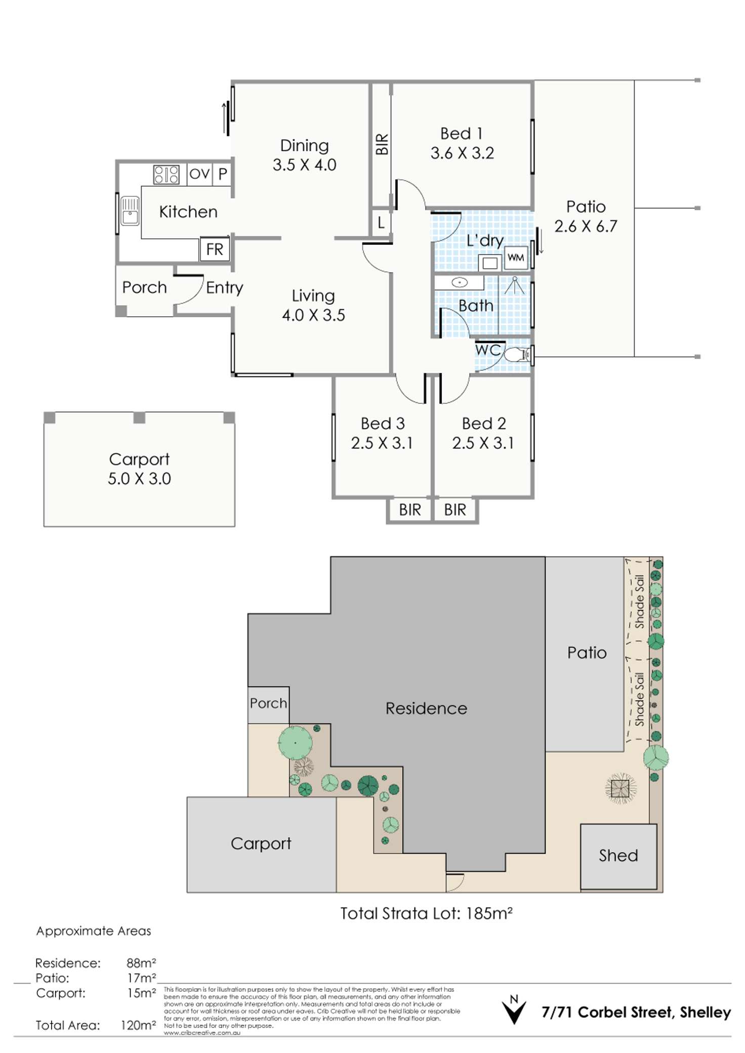 Floorplan of Homely house listing, 7/71 Corbel Street, Shelley WA 6148