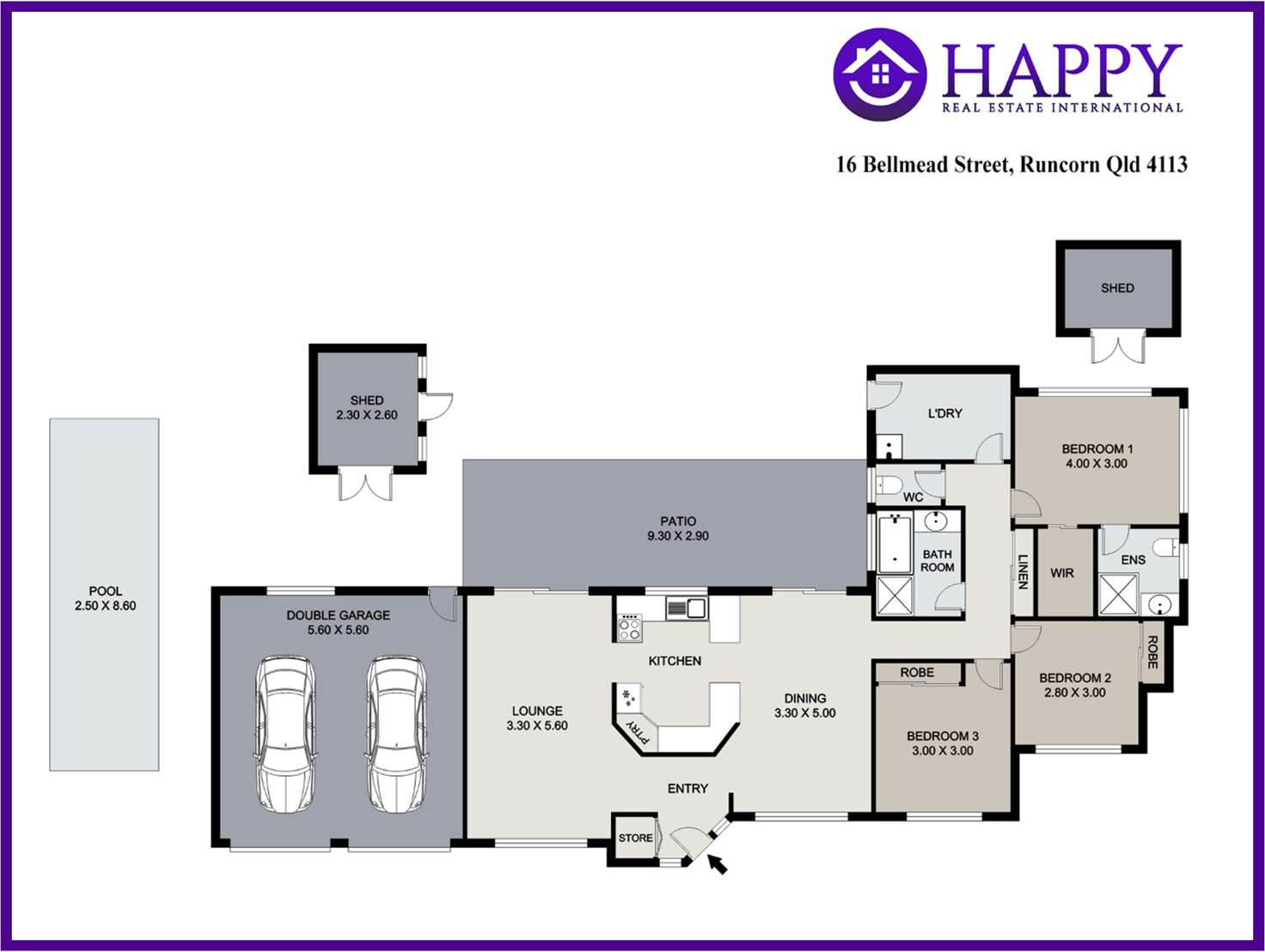 Floorplan of Homely house listing, 16 Bellmead Street, Runcorn QLD 4113