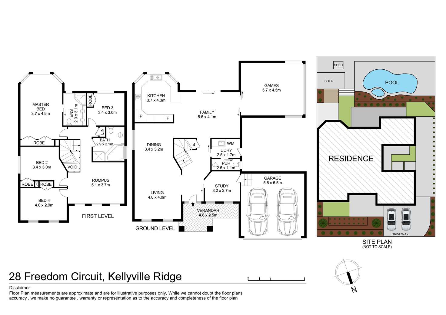 Floorplan of Homely house listing, 28 Freedom Circuit, Kellyville Ridge NSW 2155