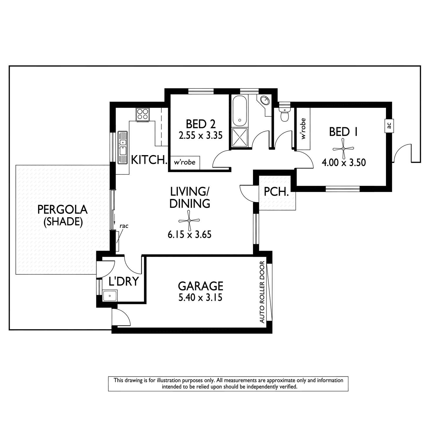 Floorplan of Homely unit listing, 4/53 West Street, Ascot Park SA 5043