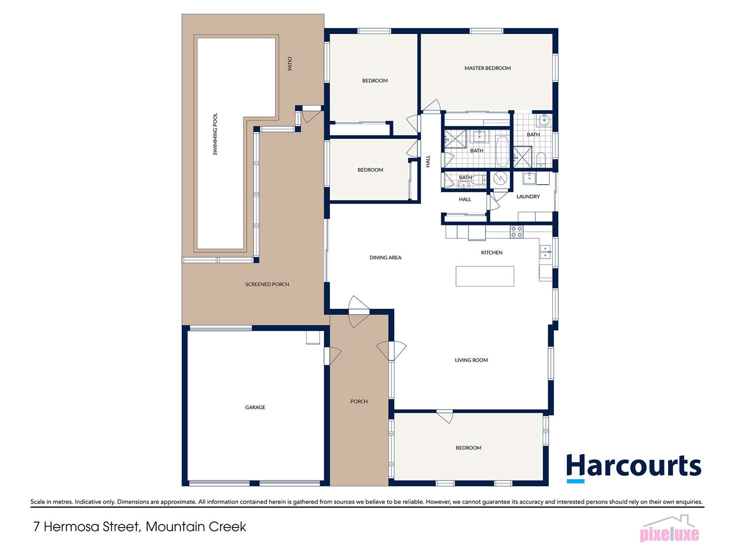 Floorplan of Homely house listing, 7 Hermosa Street, Mountain Creek QLD 4557