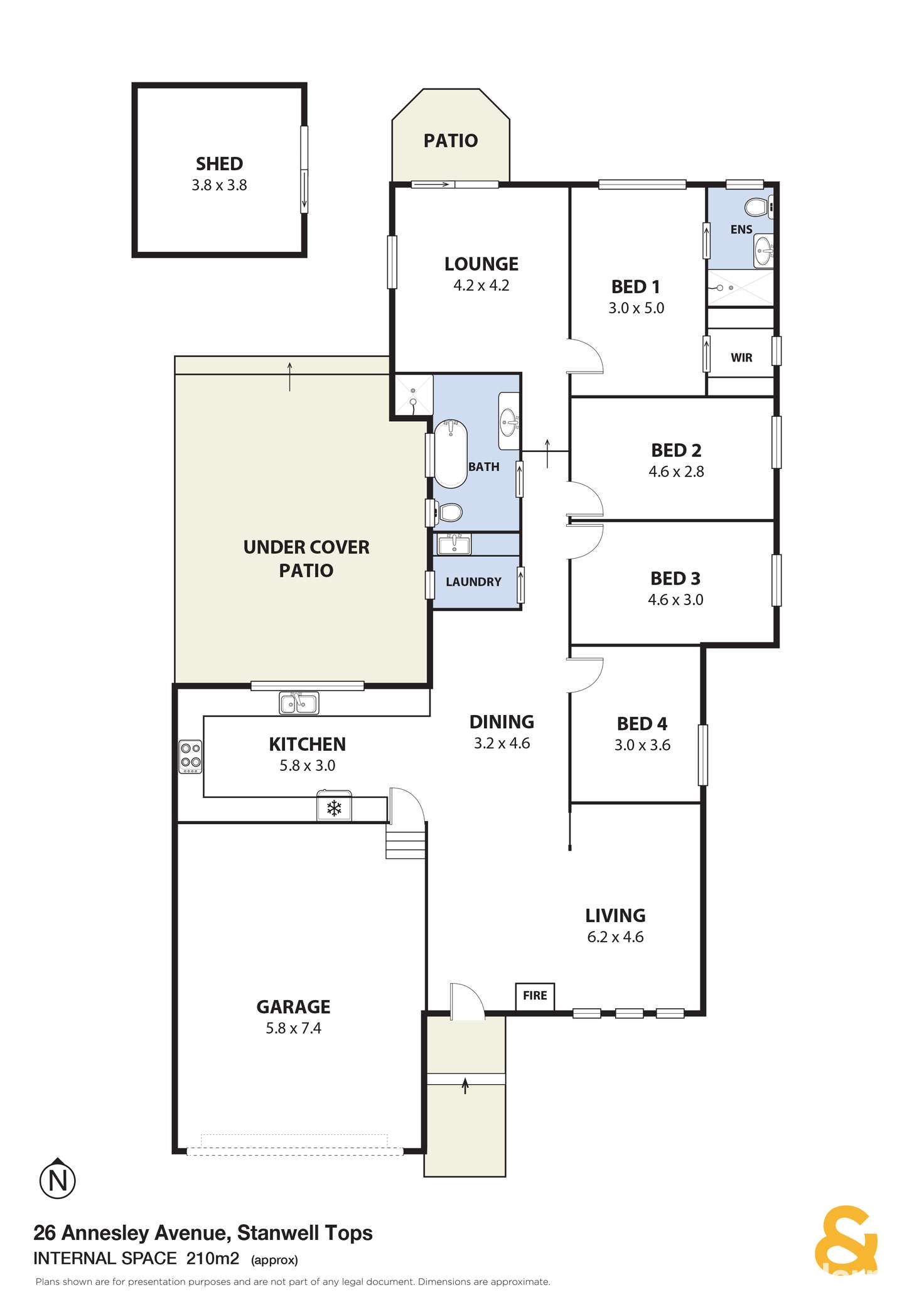 Floorplan of Homely house listing, 26 Annesley Avenue, Stanwell Tops NSW 2508