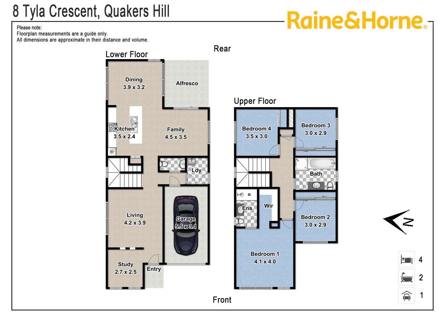 Floorplan of Homely house listing, 8 Tyla Crescent, Quakers Hill NSW 2763