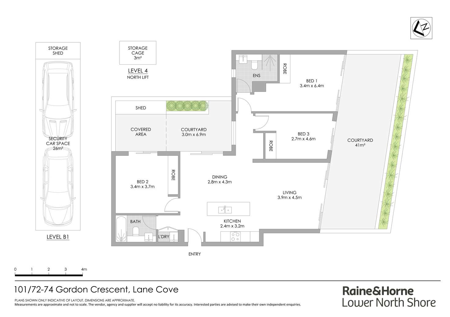 Floorplan of Homely apartment listing, 101/72-74 Gordon Crescent, Lane Cove NSW 2066