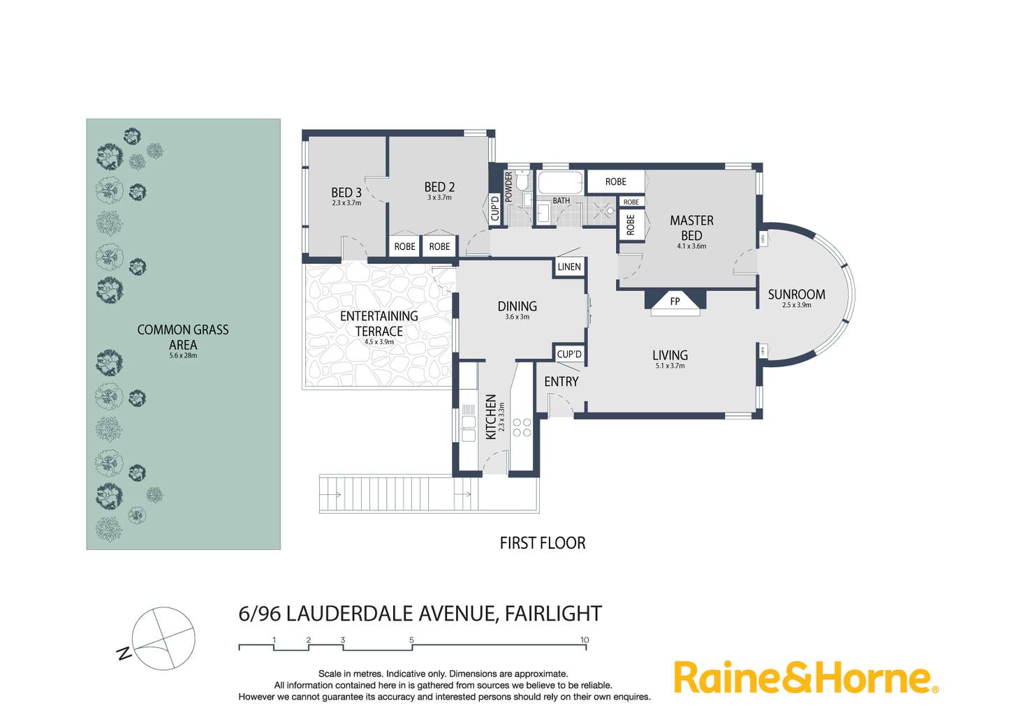 Floorplan of Homely apartment listing, 6/96 Lauderdale Avenue, Fairlight NSW 2094