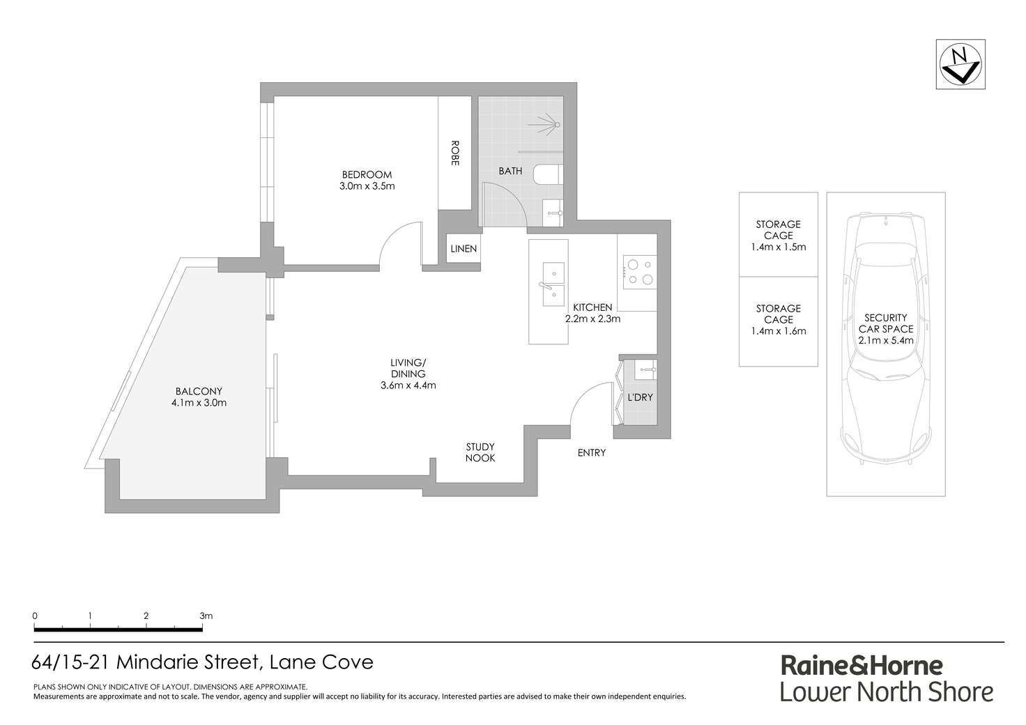 Floorplan of Homely apartment listing, 64/15-21 Mindarie Street, Lane Cove NSW 2066
