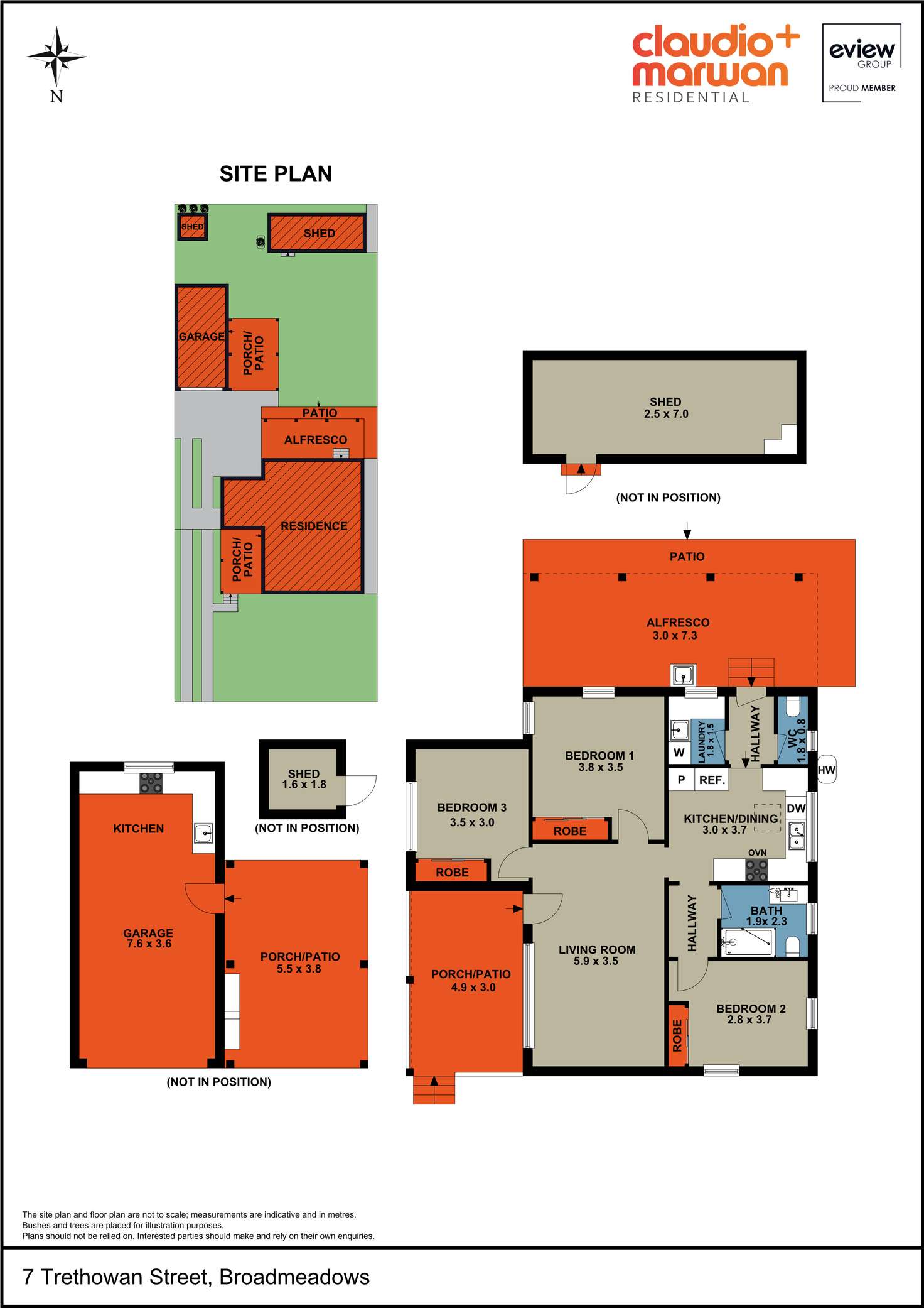 Floorplan of Homely house listing, 7 Trethowan Street, Broadmeadows VIC 3047