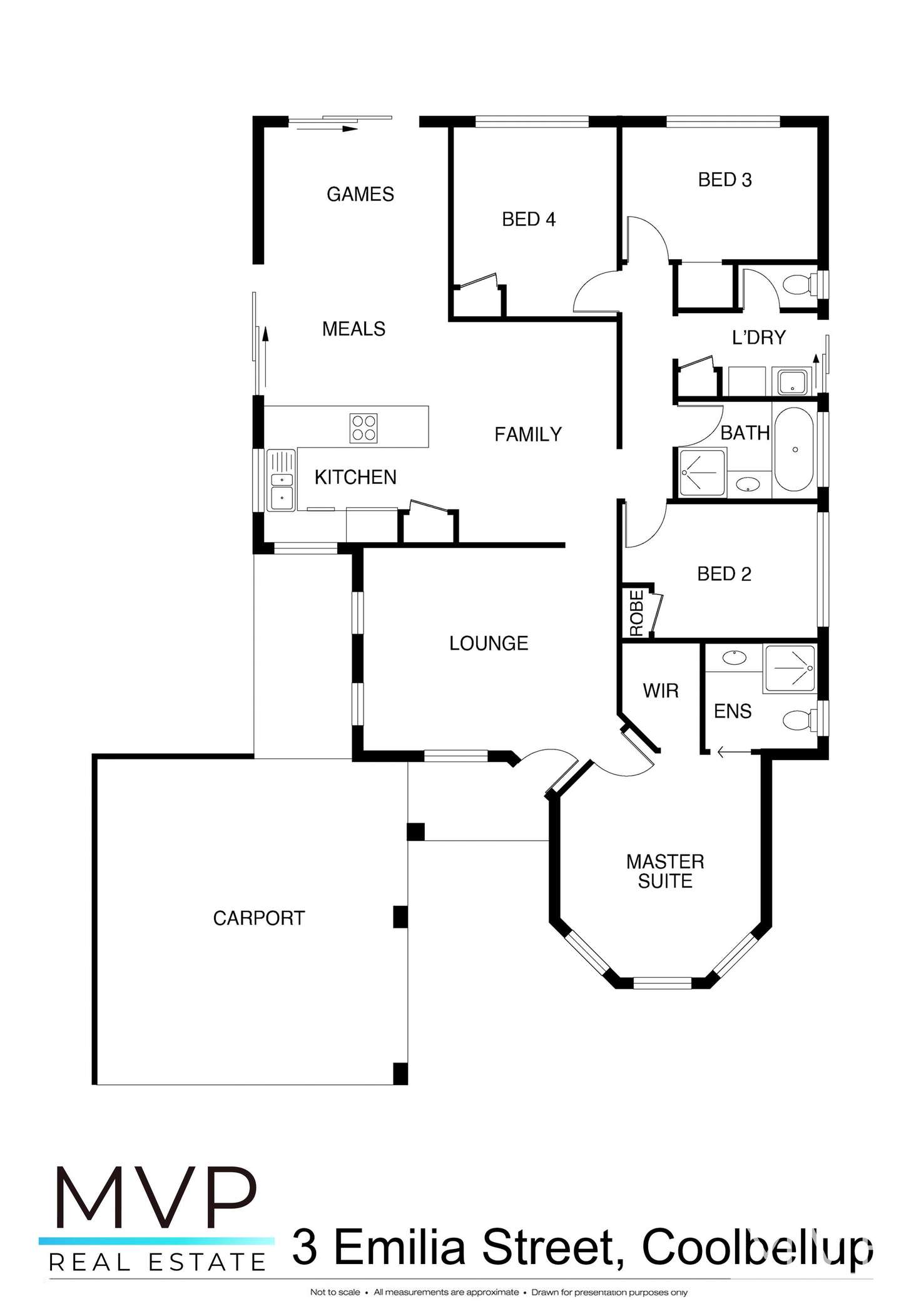 Floorplan of Homely house listing, 3 Emilia Street, Coolbellup WA 6163