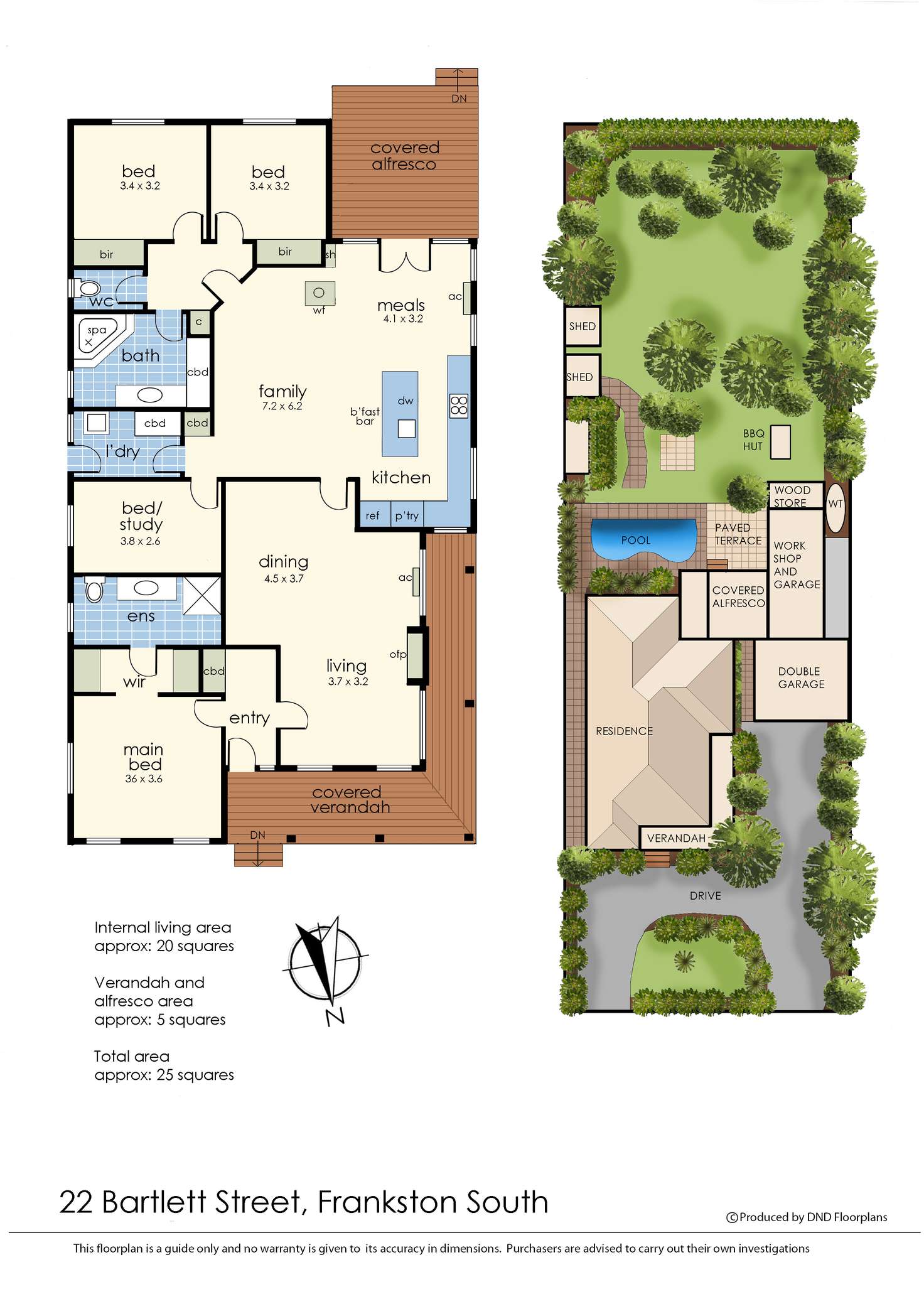 Floorplan of Homely house listing, 22 Bartlett Street, Frankston South VIC 3199