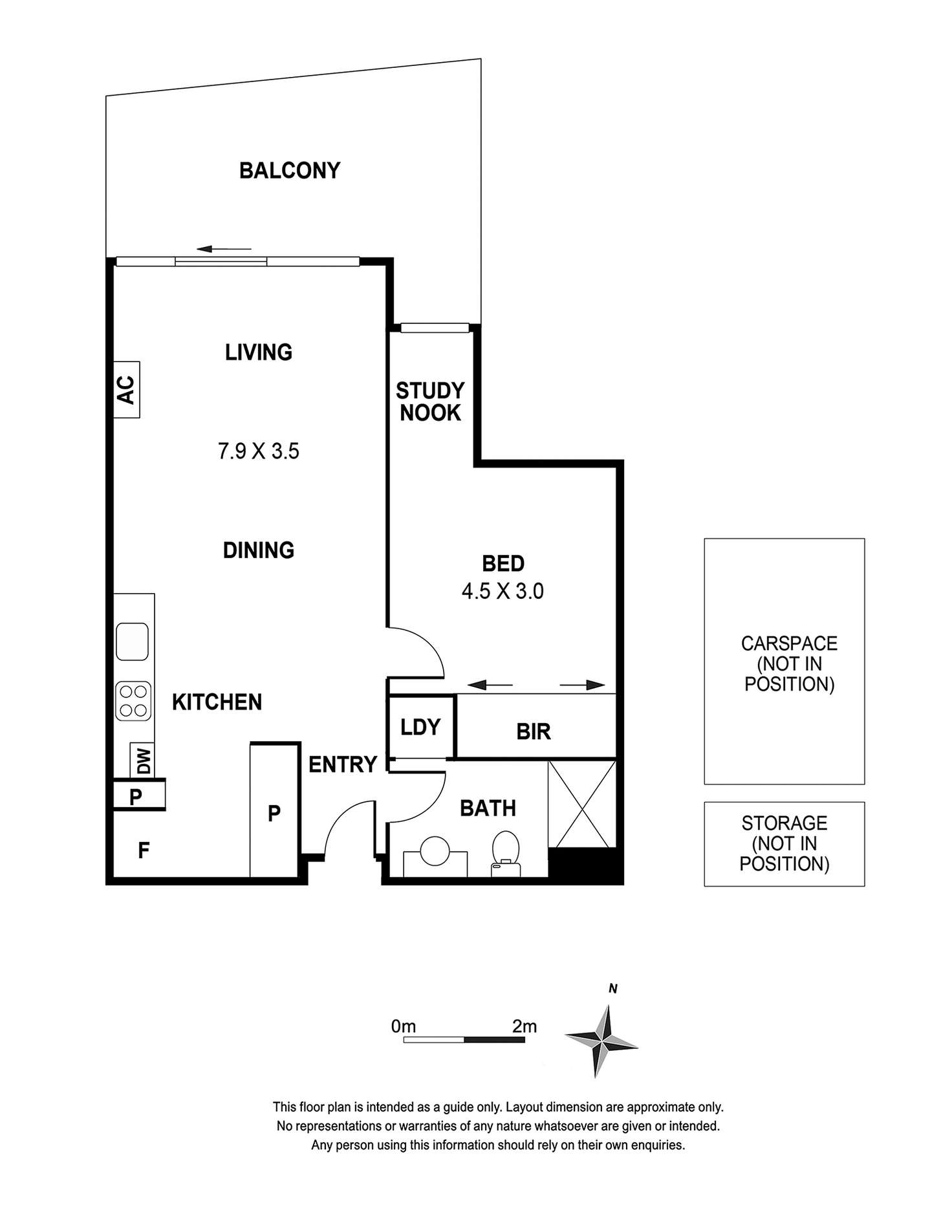 Floorplan of Homely apartment listing, 1607/182 Edward Street, Brunswick East VIC 3057