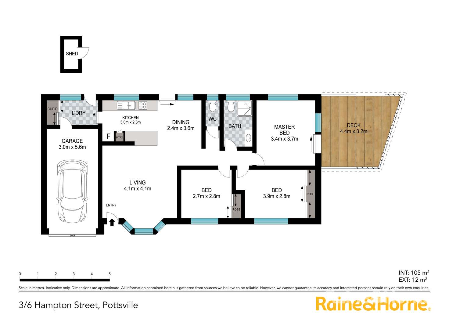 Floorplan of Homely villa listing, 3/6 Hampton Court, Pottsville NSW 2489
