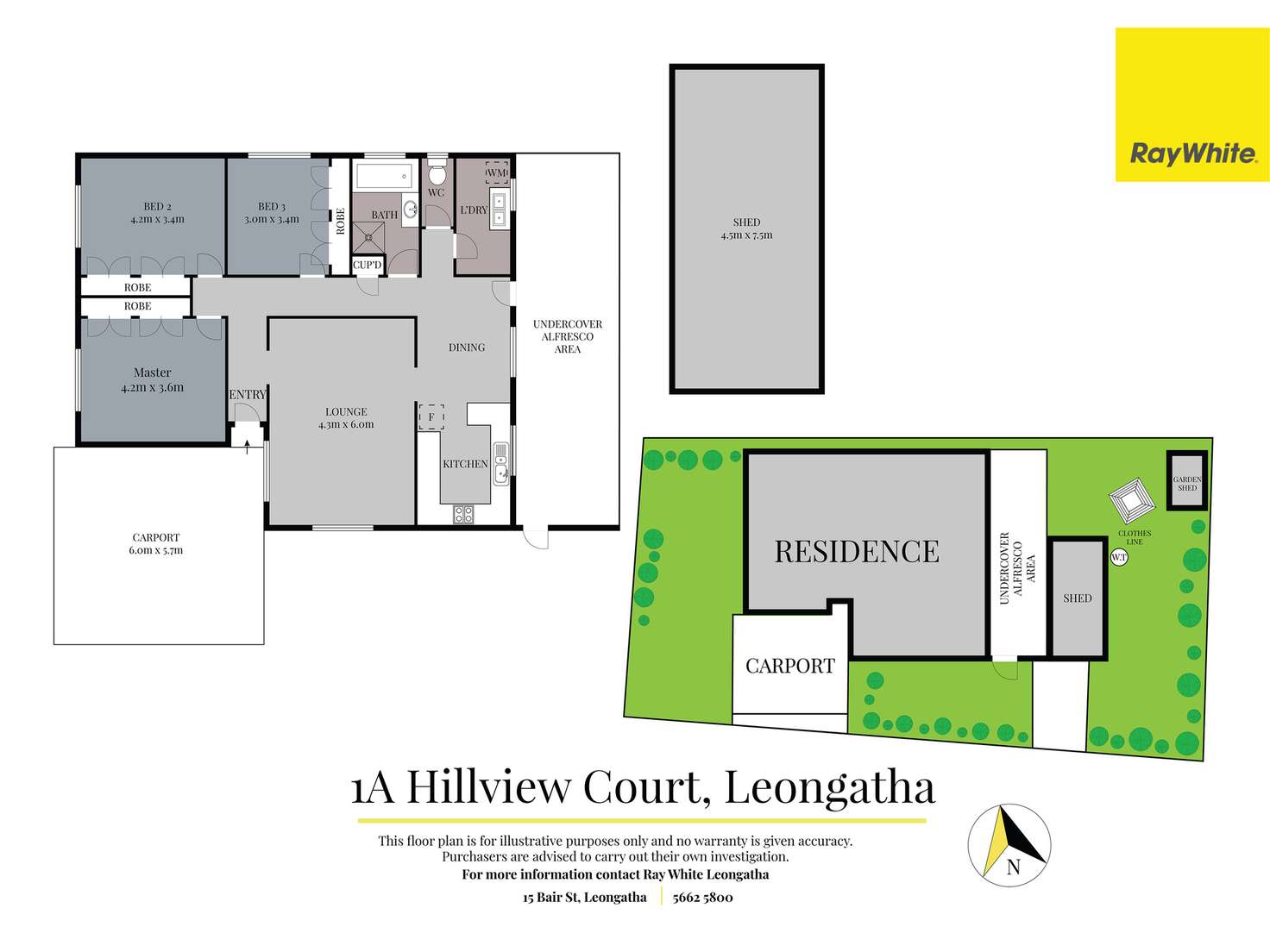 Floorplan of Homely house listing, 1A Hillview Court, Leongatha VIC 3953