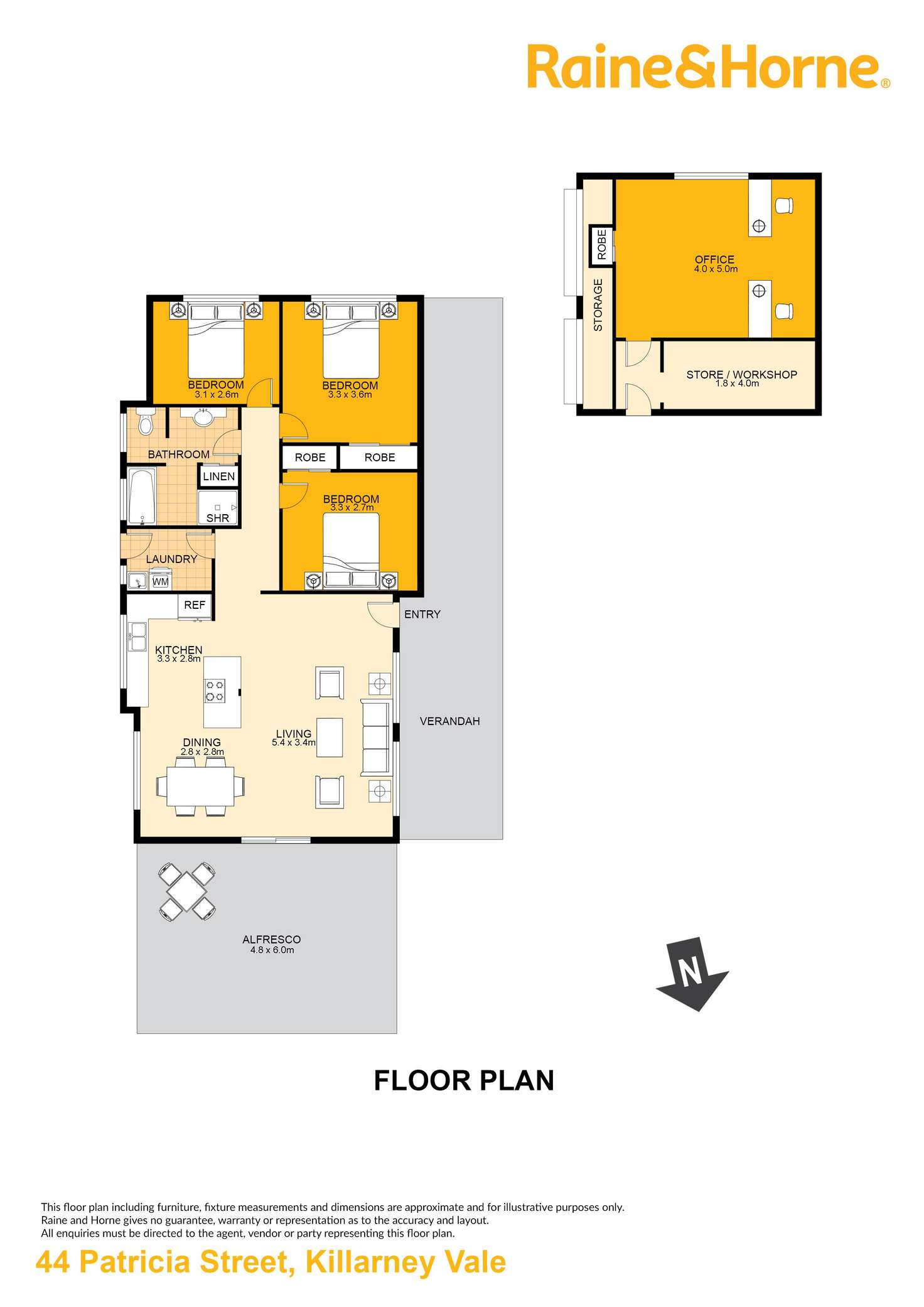 Floorplan of Homely house listing, 44 Patricia Street, Killarney Vale NSW 2261