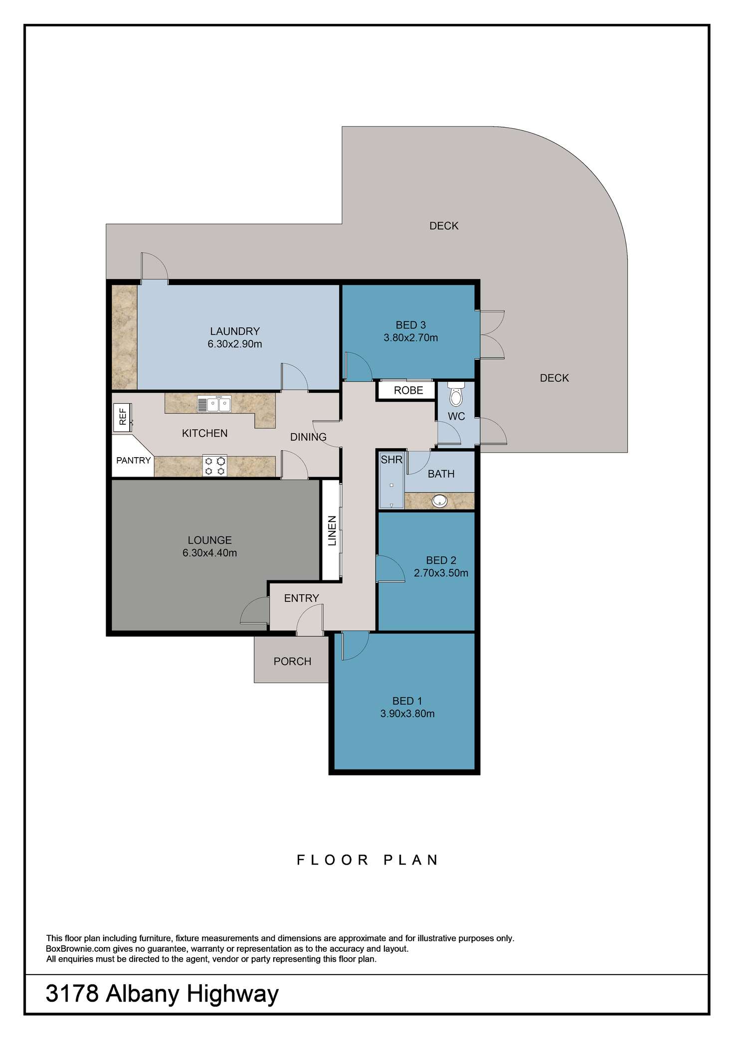 Floorplan of Homely house listing, 3178 Albany Highway, Mount Nasura WA 6112