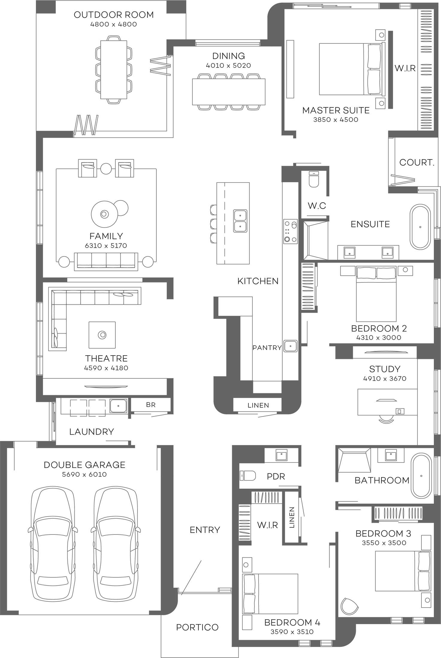 Floorplan of Homely house listing, 4 Arlington Drive, Pelican Waters QLD 4551