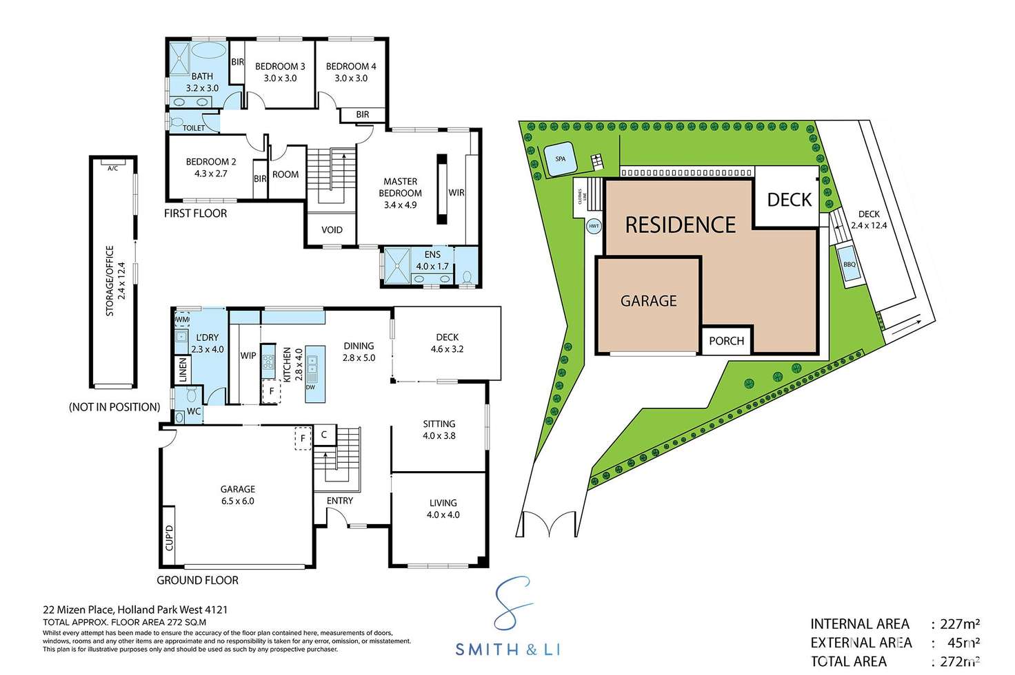 Floorplan of Homely house listing, 22 Mizen Place, Holland Park West QLD 4121