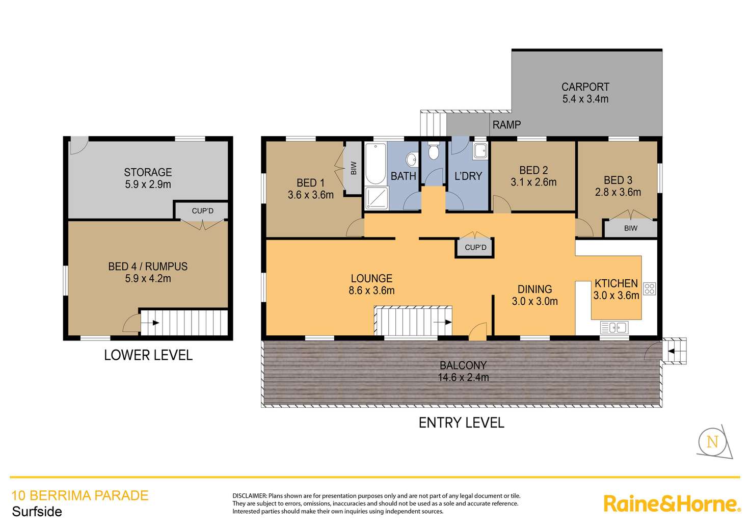 Floorplan of Homely house listing, 10 Berrima Parade, Surfside NSW 2536