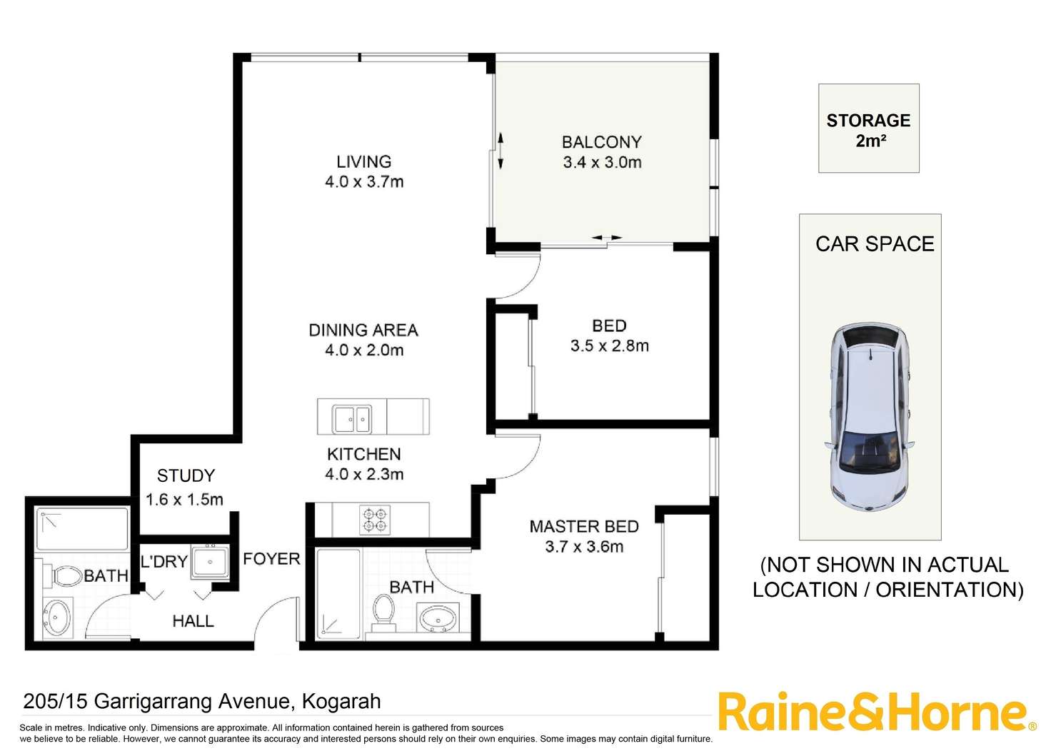 Floorplan of Homely unit listing, 205/15 Garrigarrang Avenue, Kogarah NSW 2217