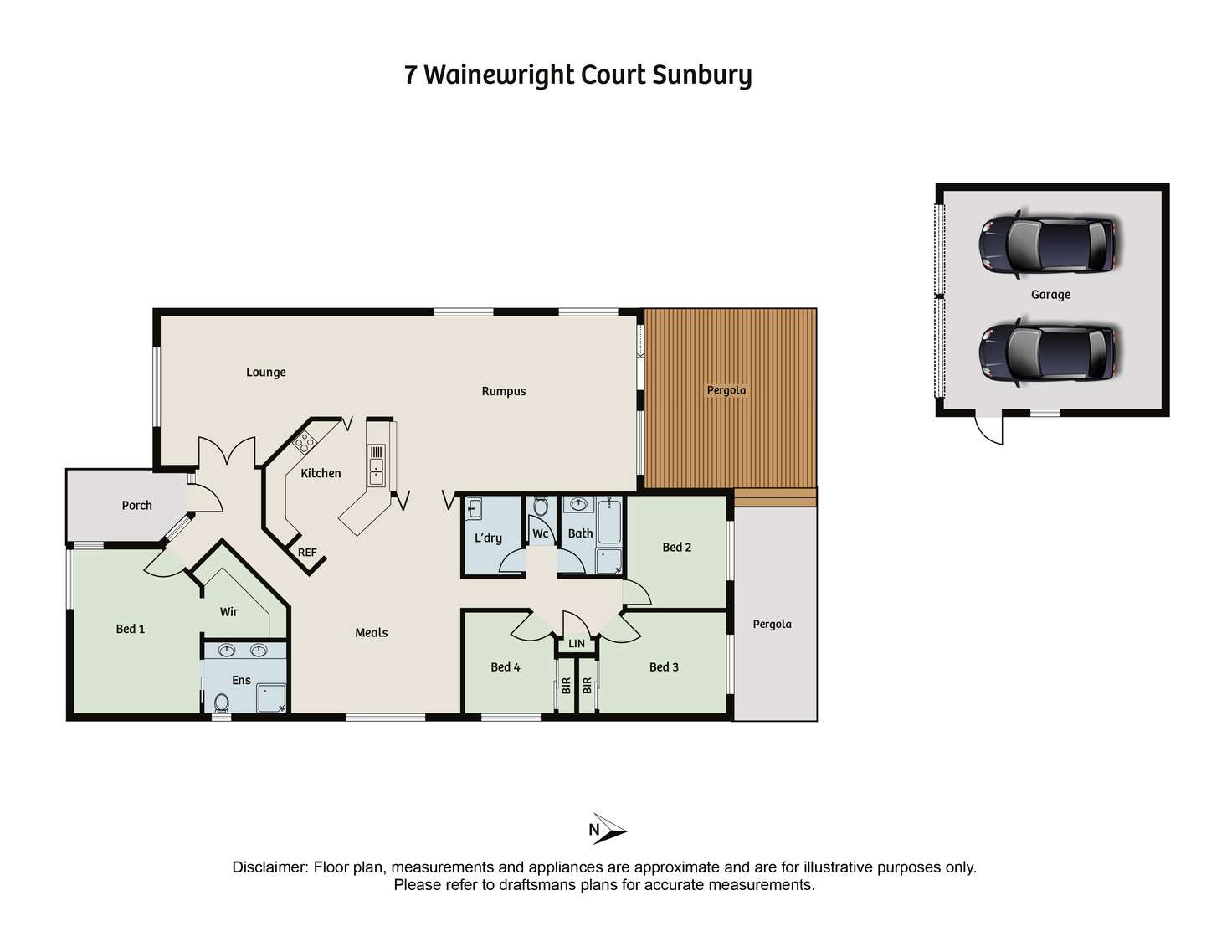 Floorplan of Homely house listing, 7 Wainewright Court, Sunbury VIC 3429