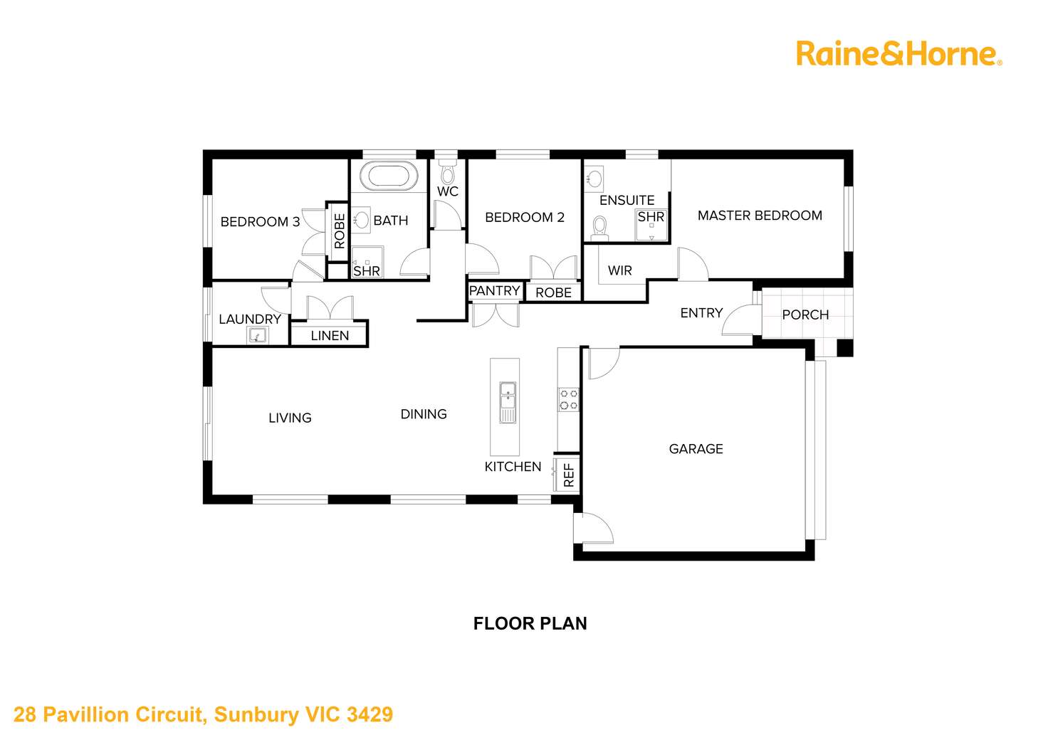 Floorplan of Homely house listing, 28 Pavillion Circuit, Sunbury VIC 3429