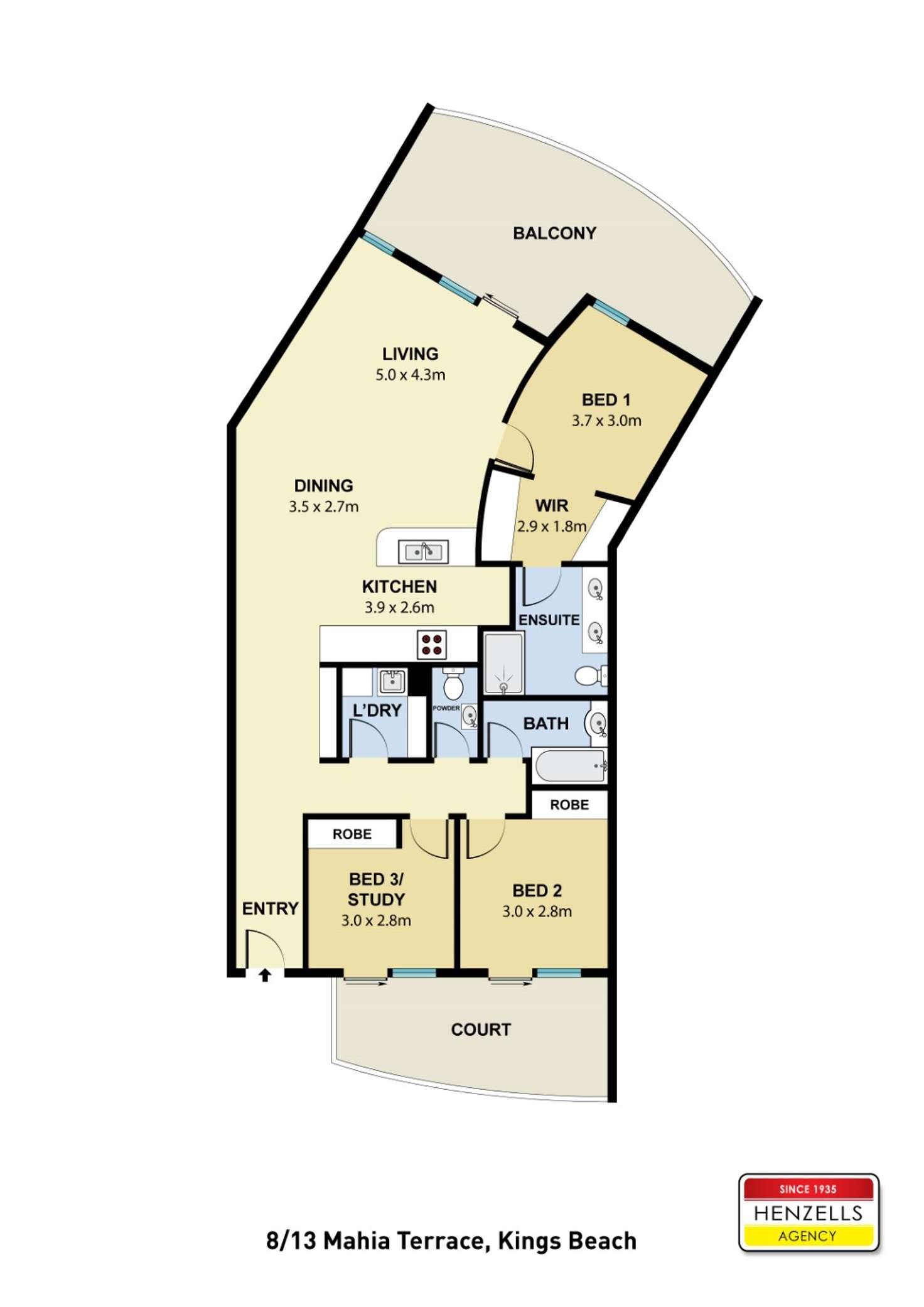 Floorplan of Homely unit listing, 8/13 Mahia Terrace, Kings Beach QLD 4551