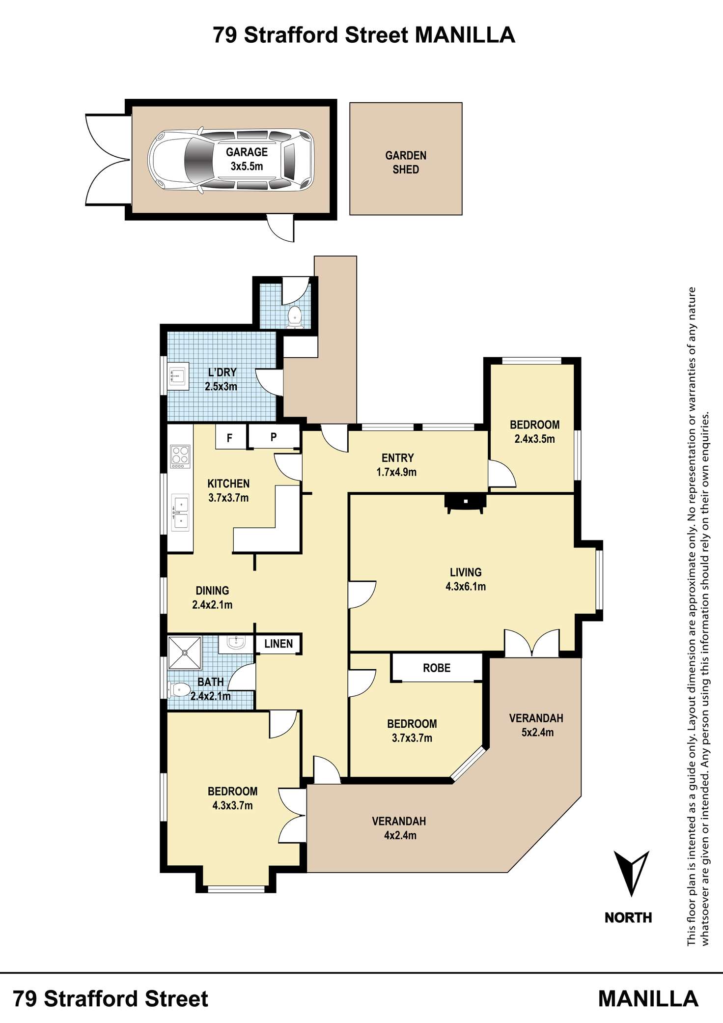Floorplan of Homely house listing, 79 Strafford Street, Manilla NSW 2346