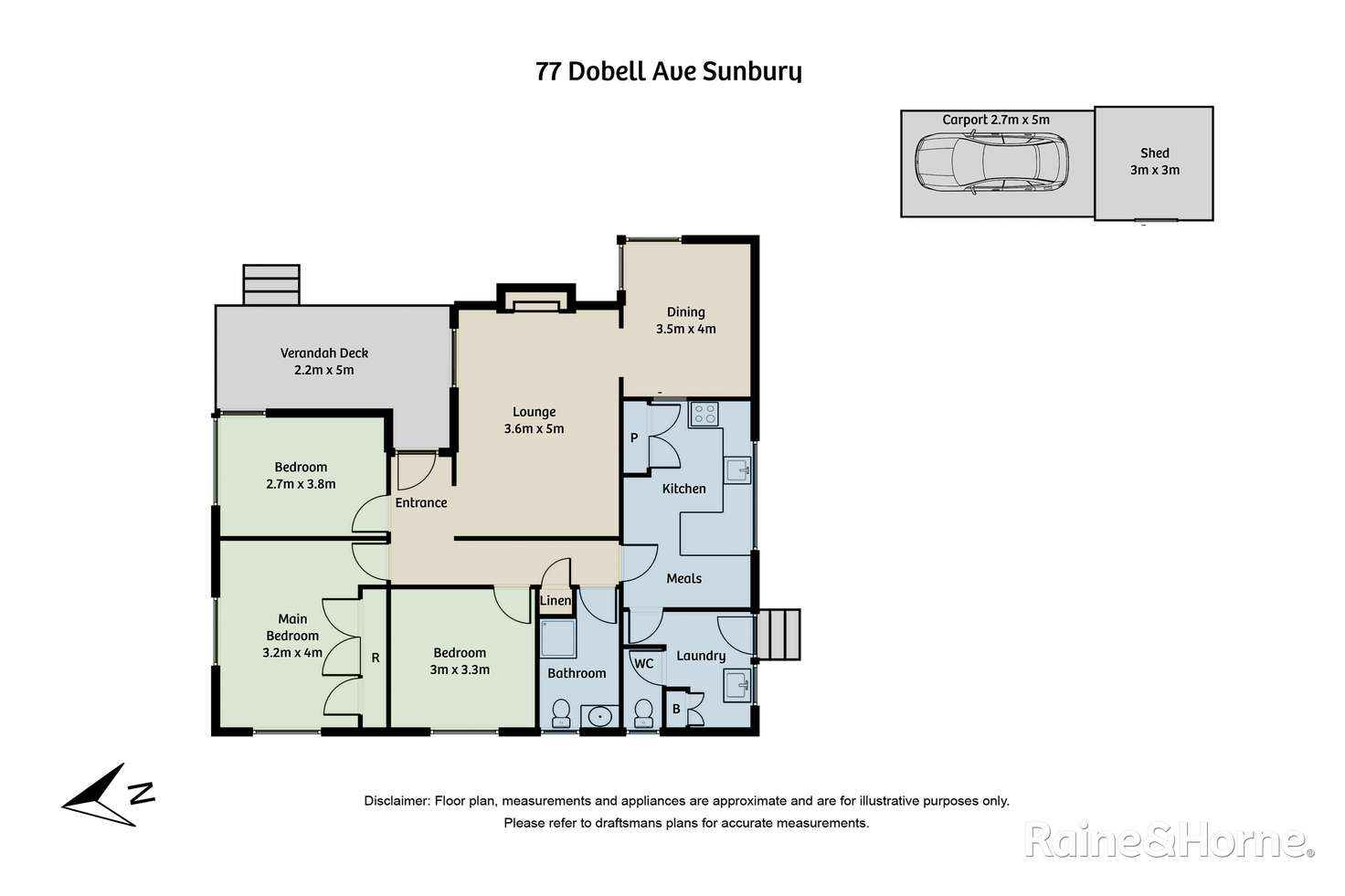 Floorplan of Homely house listing, 77 Dobell Avenue, Sunbury VIC 3429