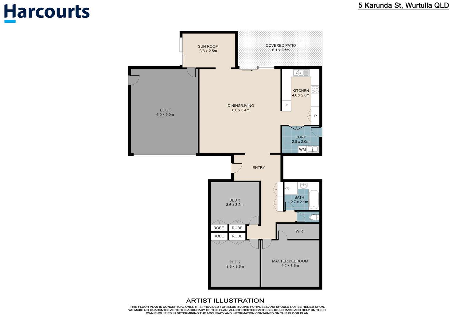 Floorplan of Homely house listing, 5 Karunda Street, Wurtulla QLD 4575