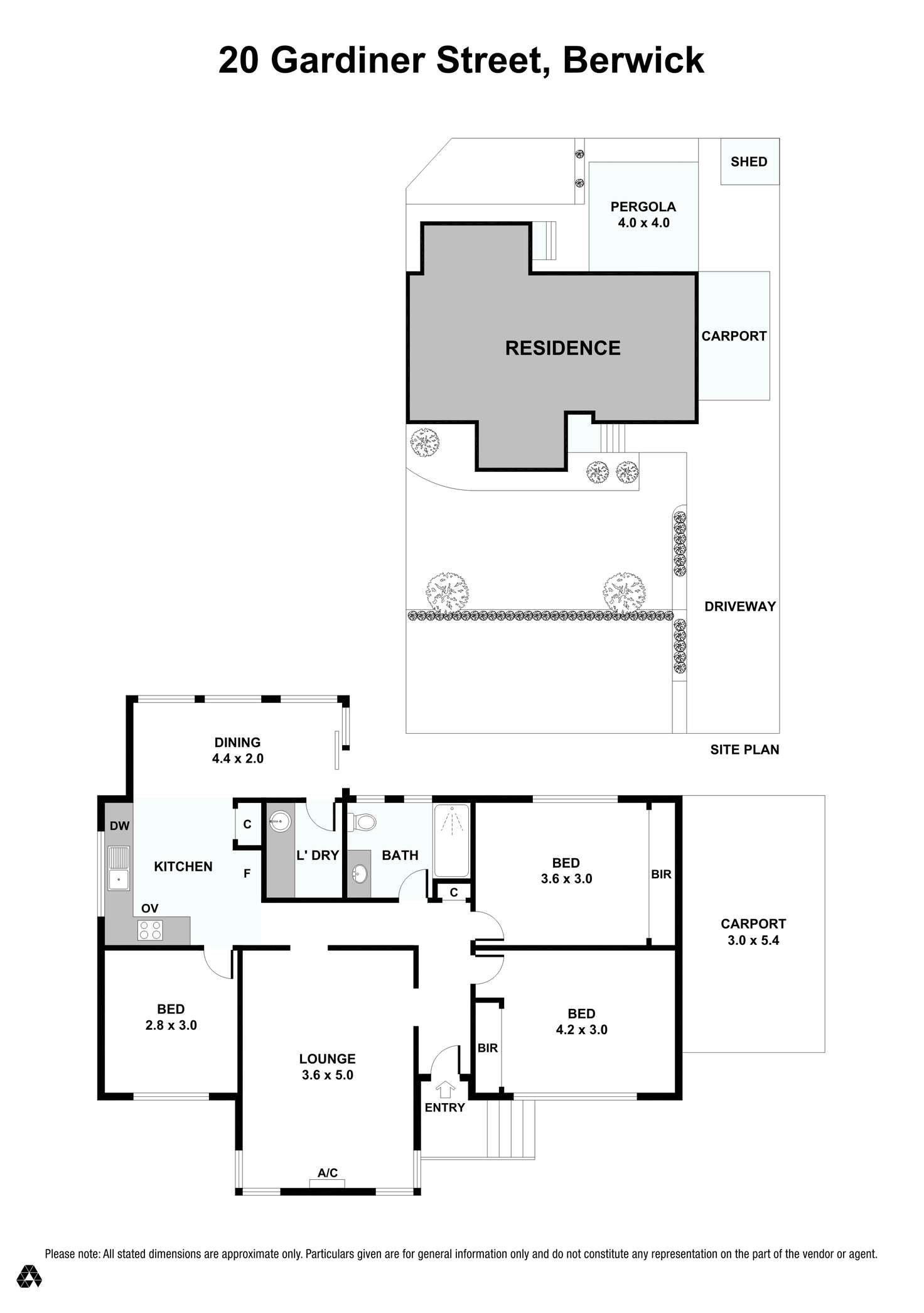 Floorplan of Homely house listing, 20 Gardiner Street, Berwick VIC 3806