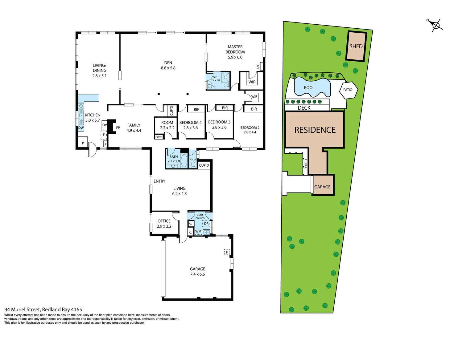 Floorplan of Homely house listing, 94 Muriel Street, Redland Bay QLD 4165
