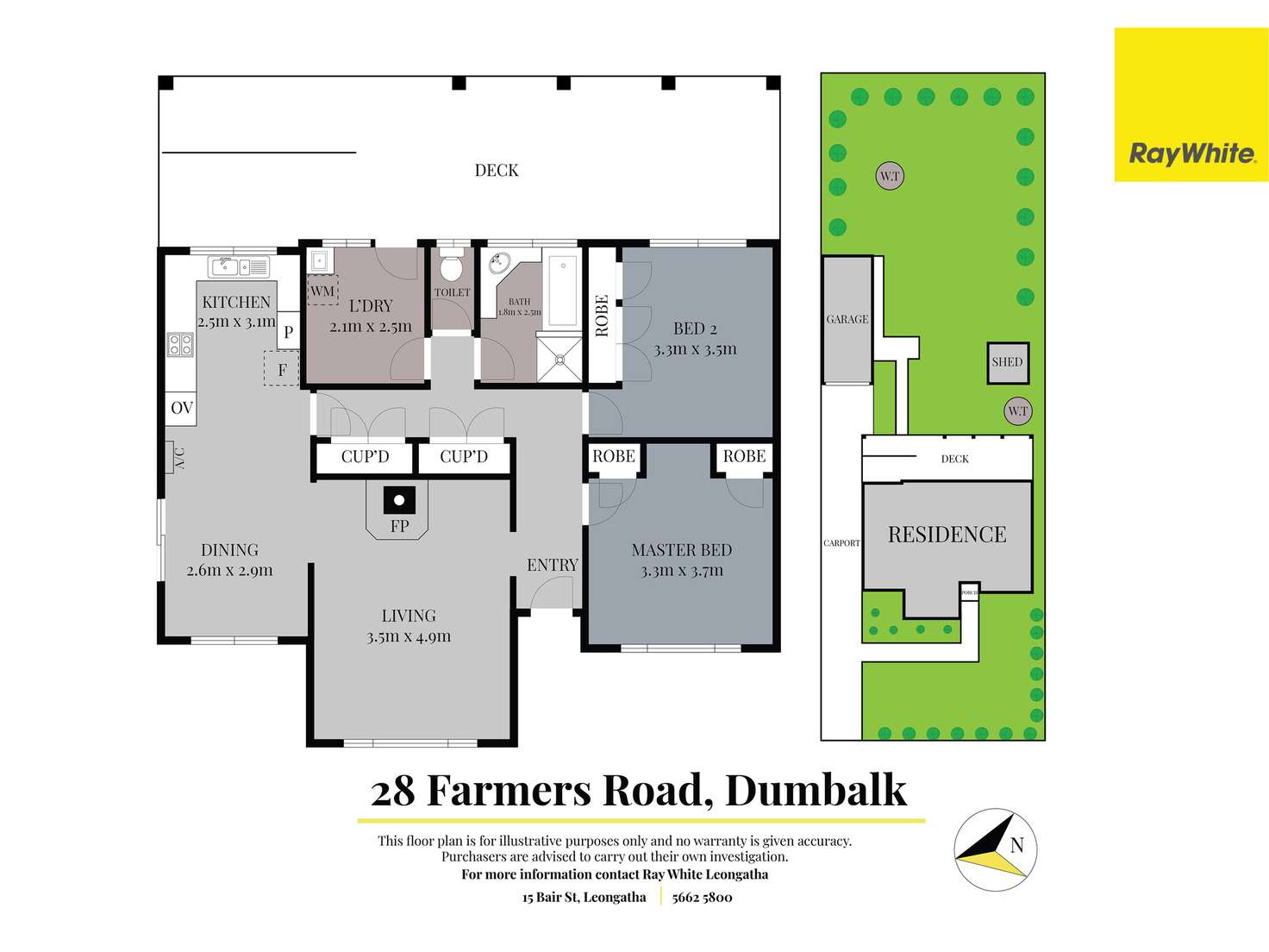 Floorplan of Homely house listing, 28 Farmers Road, Dumbalk VIC 3956