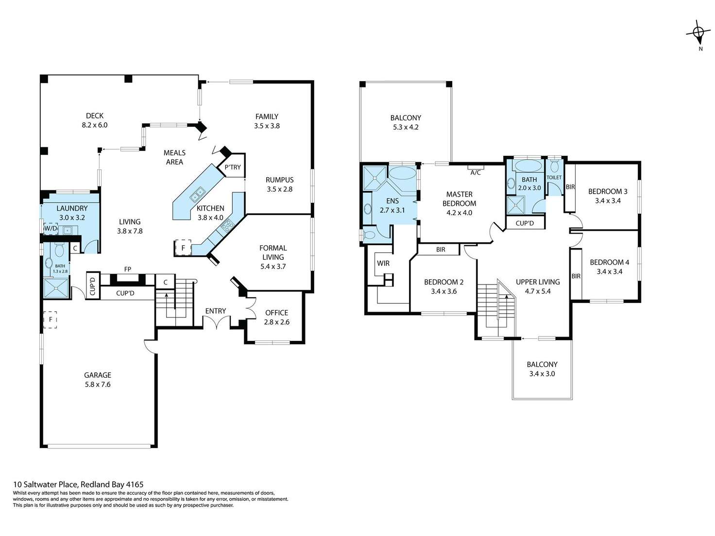 Floorplan of Homely house listing, 10 Saltwater Place, Redland Bay QLD 4165