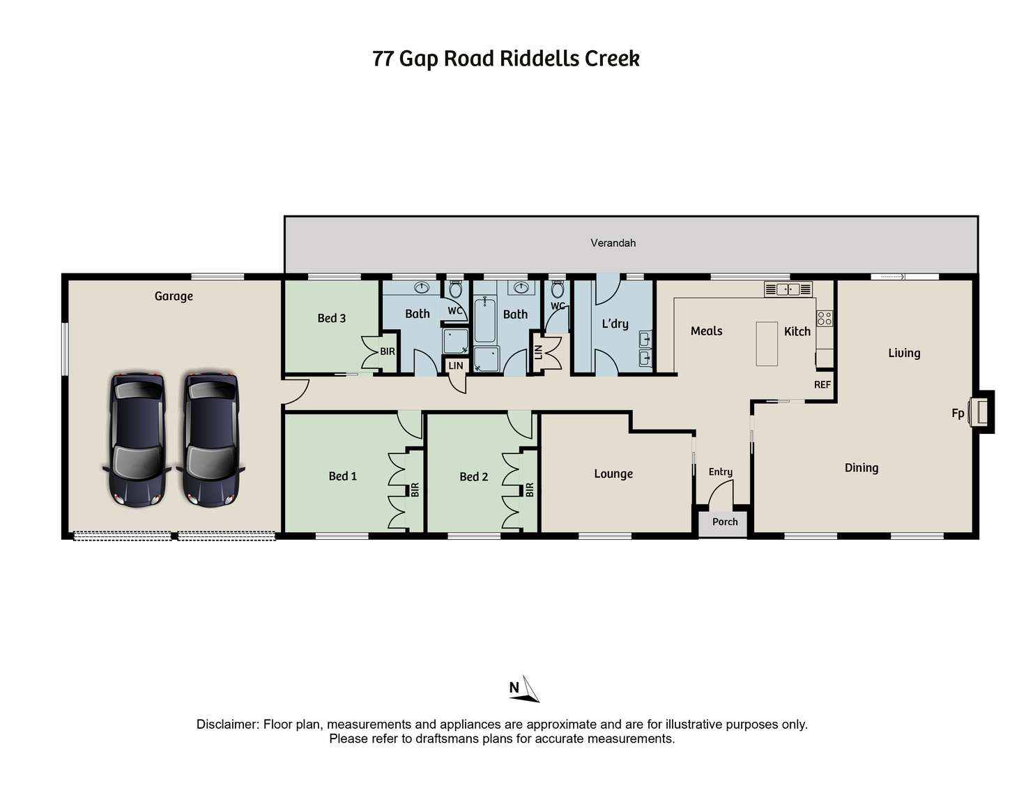 Floorplan of Homely house listing, 77 Gap Road, Riddells Creek VIC 3431