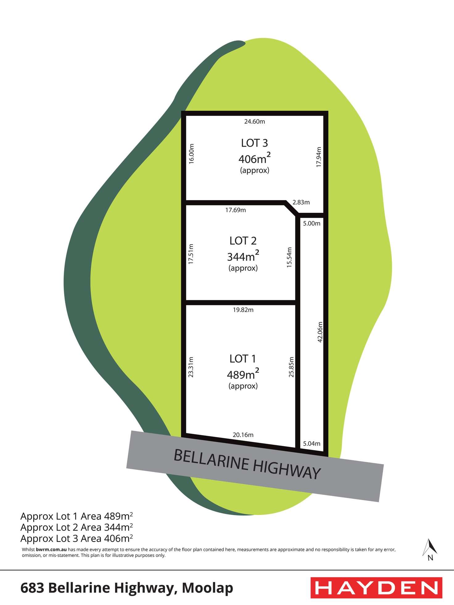 Floorplan of Homely residentialLand listing, LOT 1 & 2, 683 Bellarine Highway, Leopold VIC 3224
