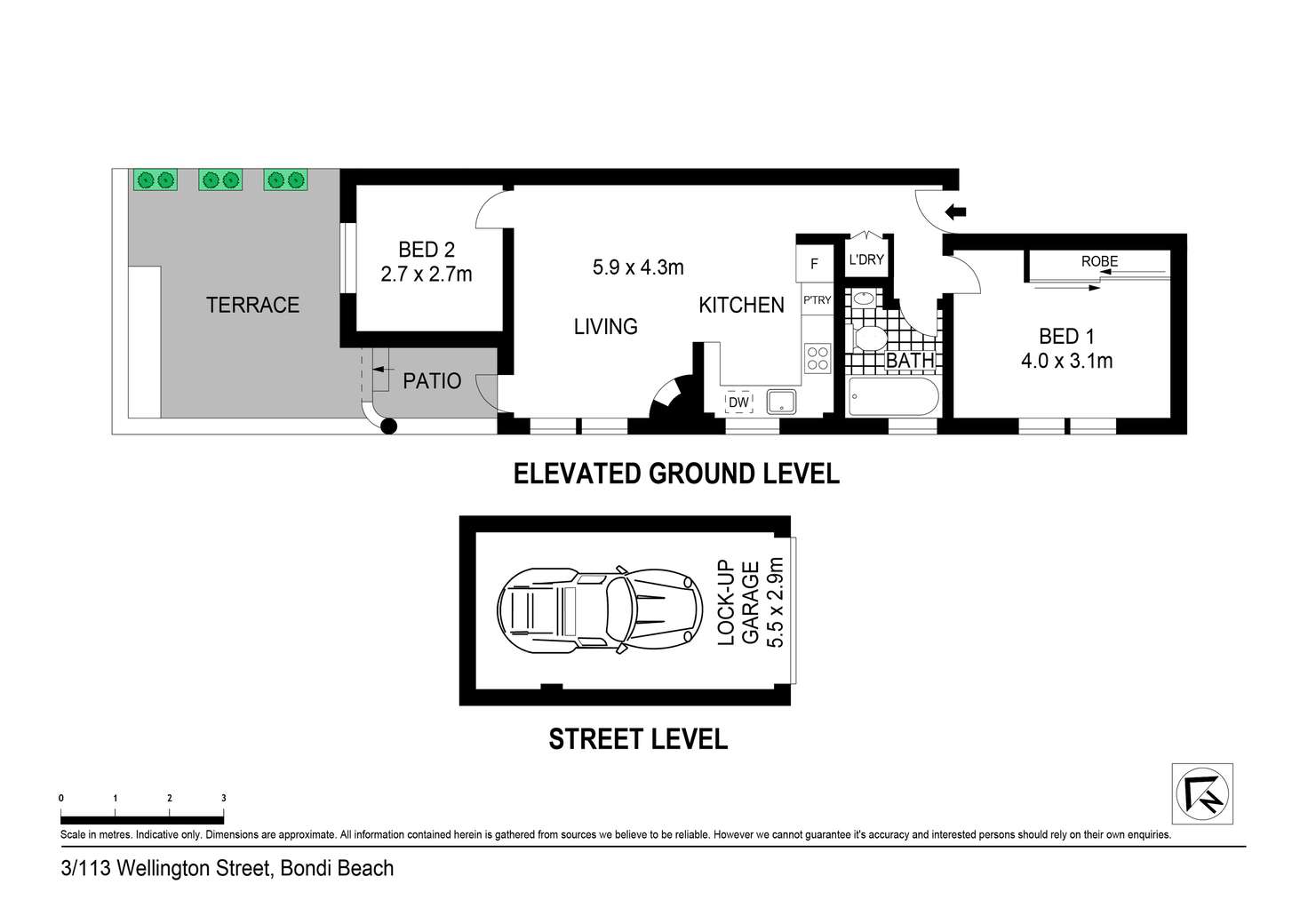 Floorplan of Homely apartment listing, 3/113 Wellington Street, Bondi Beach NSW 2026