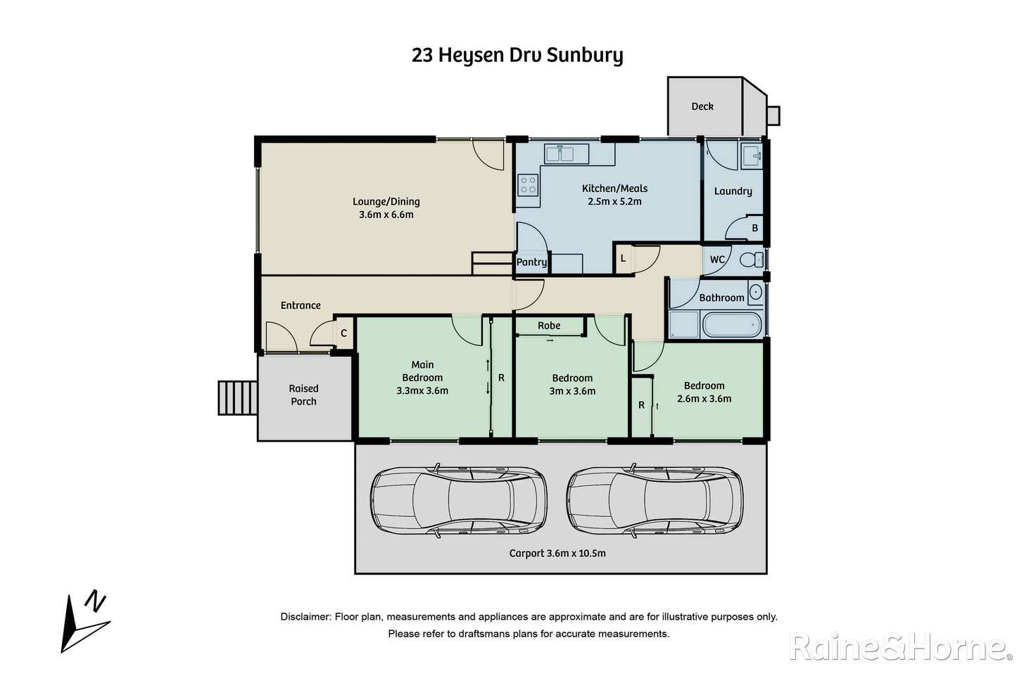 Floorplan of Homely house listing, 23 Heysen Drive, Sunbury VIC 3429